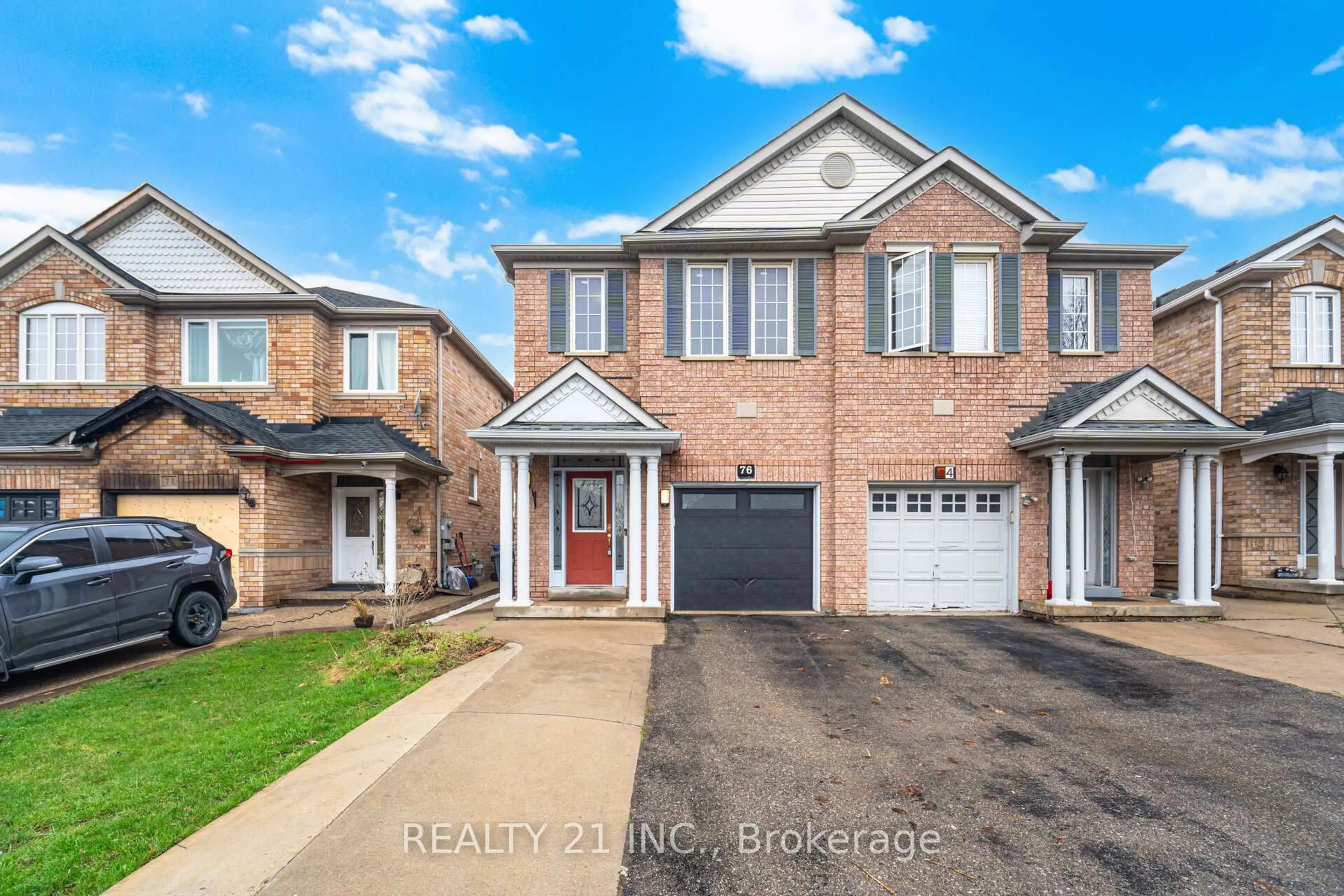 Home with brick exterior material, street for 76 Sweet Clover Cres, Brampton Ontario L6R 2Z9
