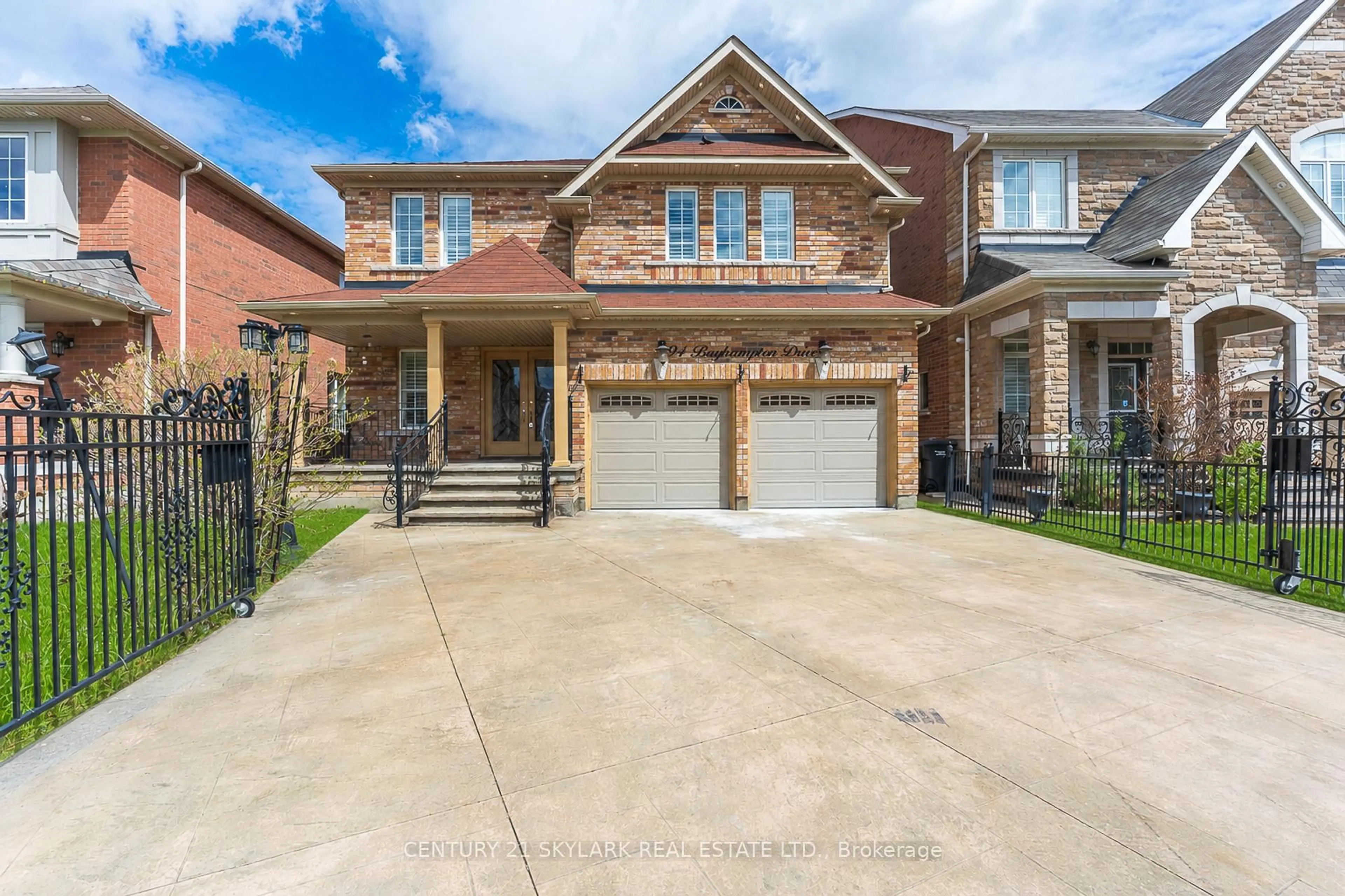 Home with brick exterior material, street for 94 Bayhampton Dr, Brampton Ontario L6P 3A9