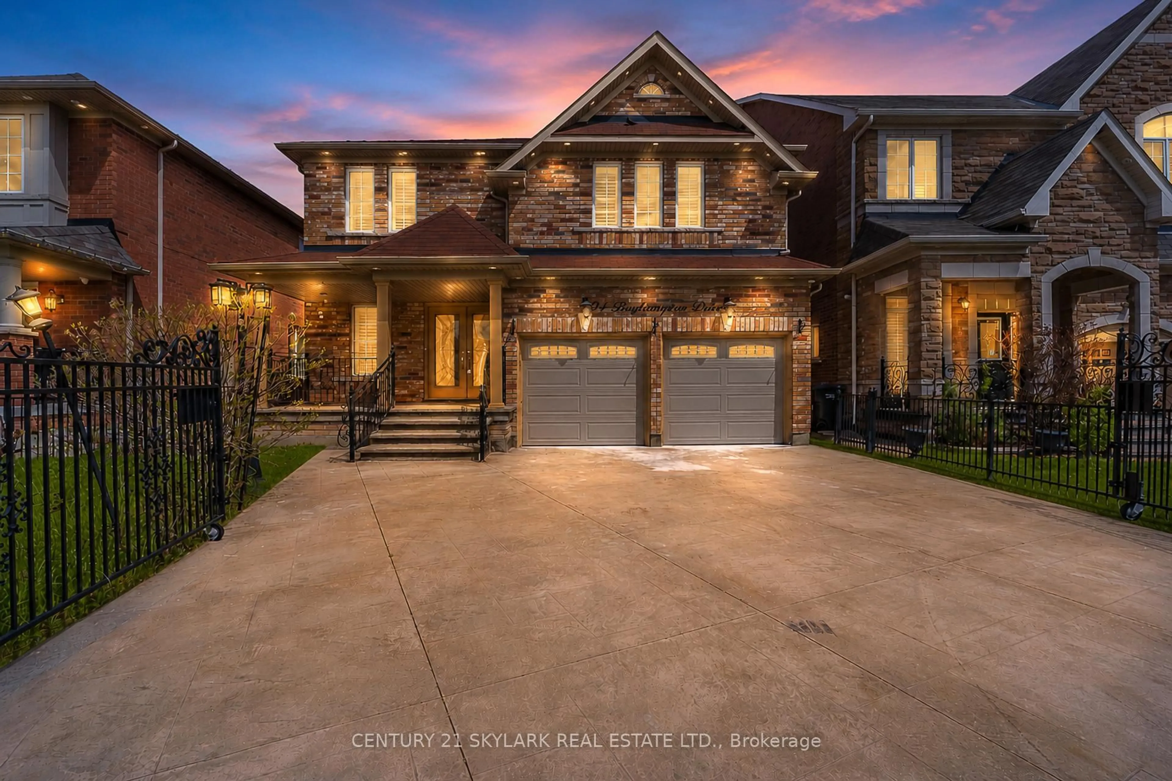 Home with brick exterior material, street for 94 Bayhampton Dr, Brampton Ontario L6P 3A9