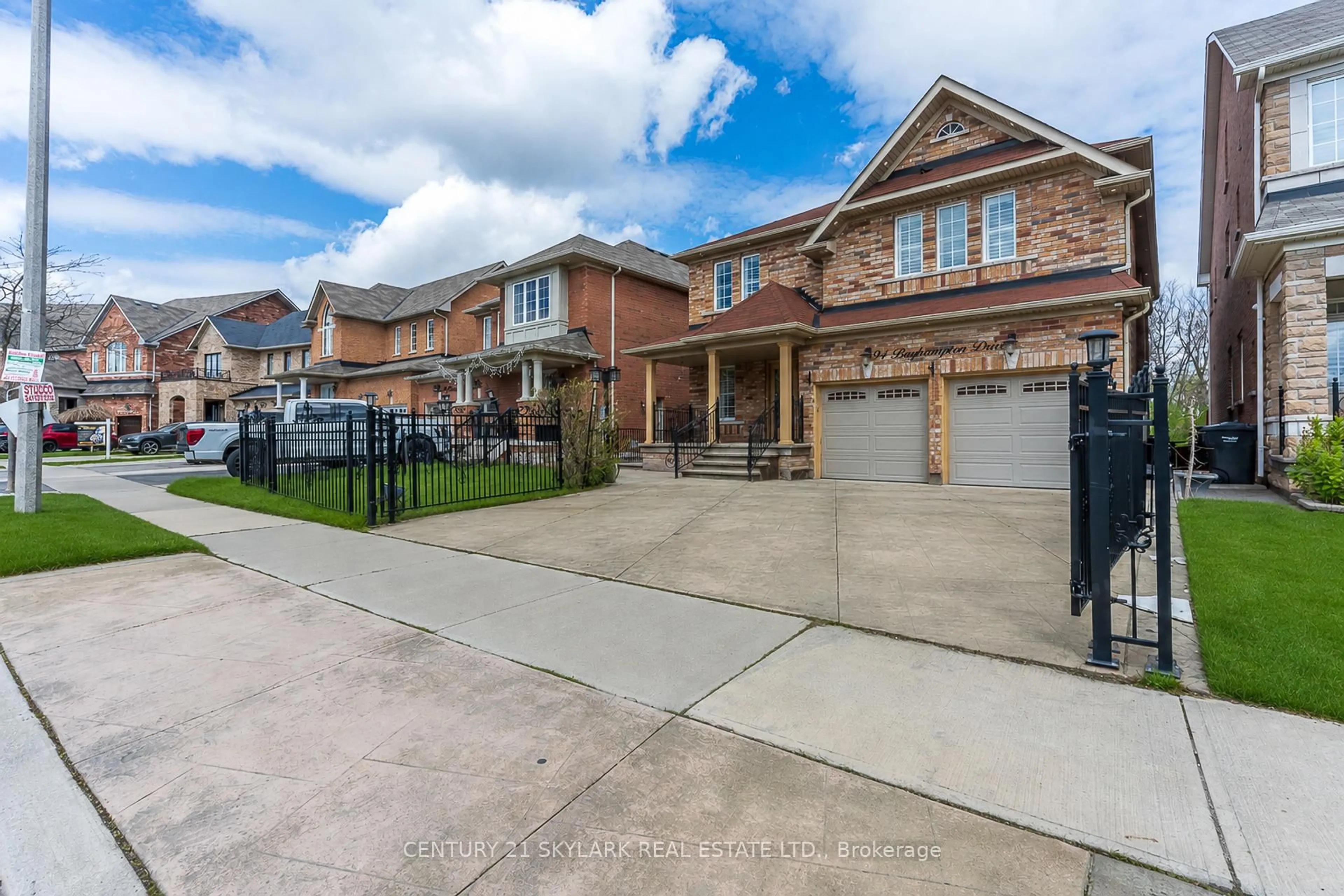 Home with brick exterior material, street for 94 Bayhampton Dr, Brampton Ontario L6P 3A9