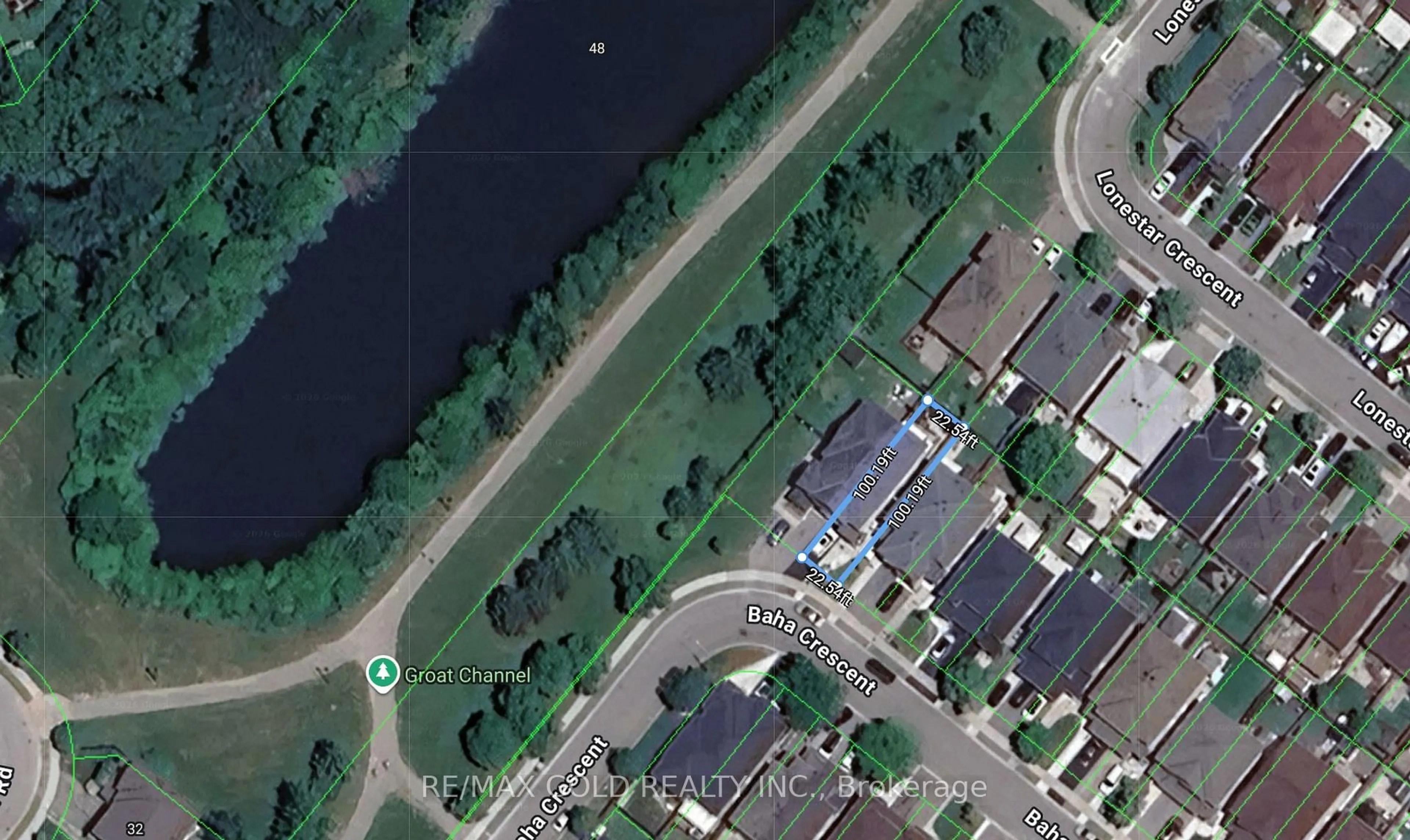 A pic from outside/outdoor area/front of a property/back of a property/a pic from drone, water/lake/river/ocean view for 44 Baha Cres, Brampton Ontario L7A 2J3