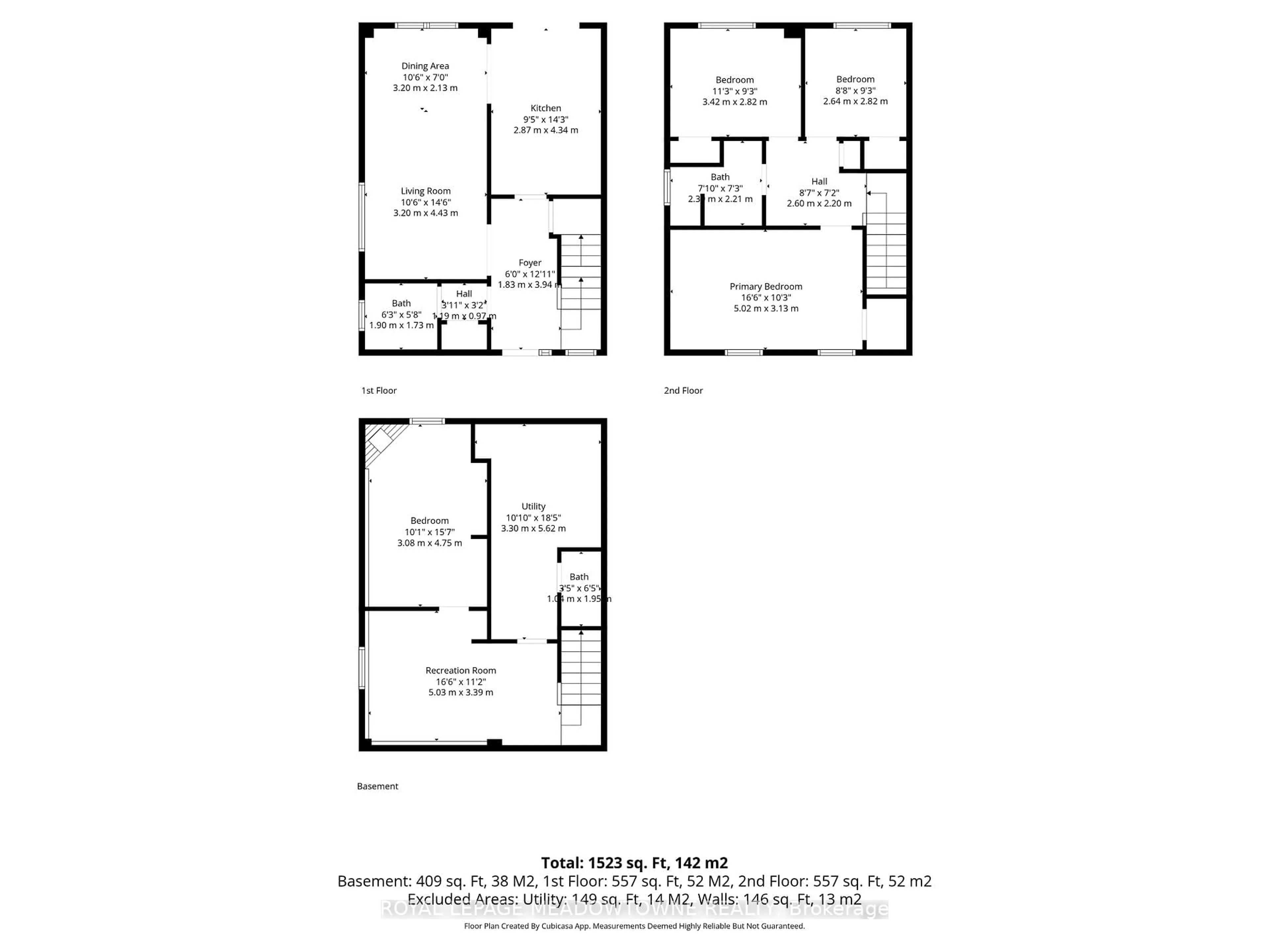 Floor plan for 4 Shenstone Ave, Brampton Ontario L6Z 2Y6
