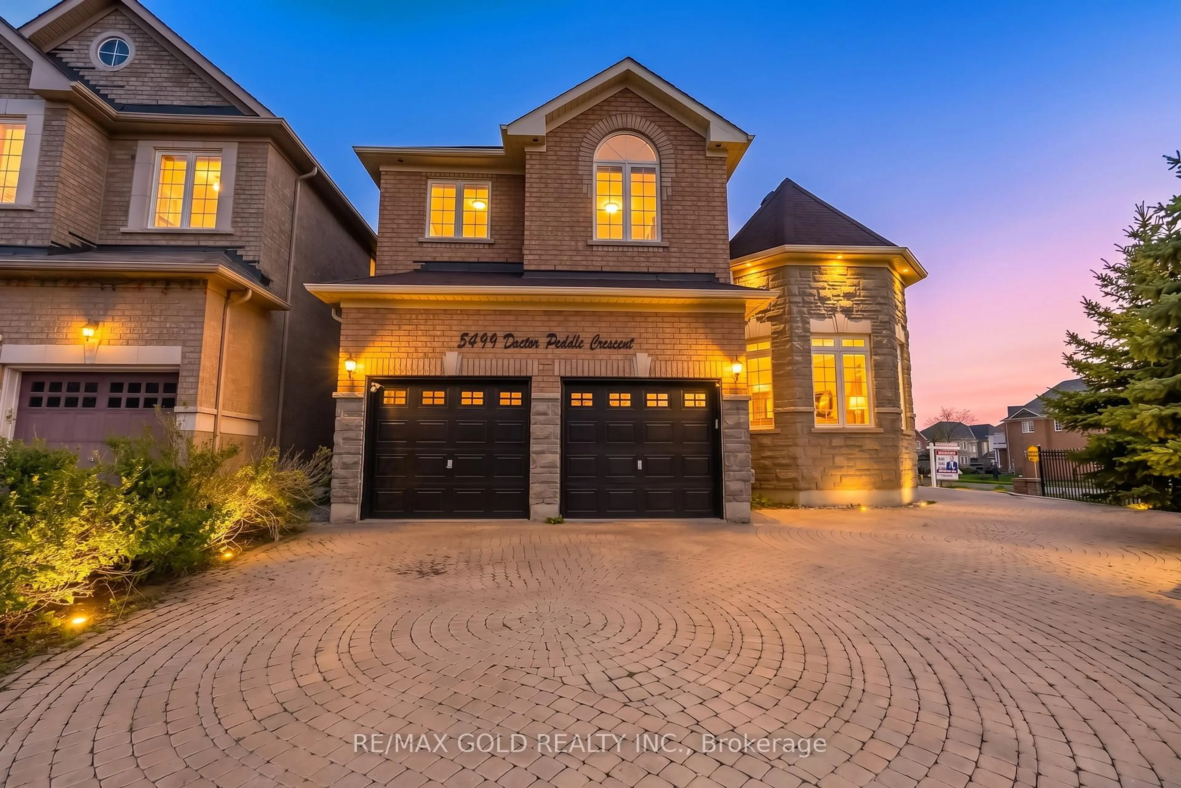 Home with brick exterior material, street for 5499 Doctor Peddle Cres, Mississauga Ontario L5M 0K7