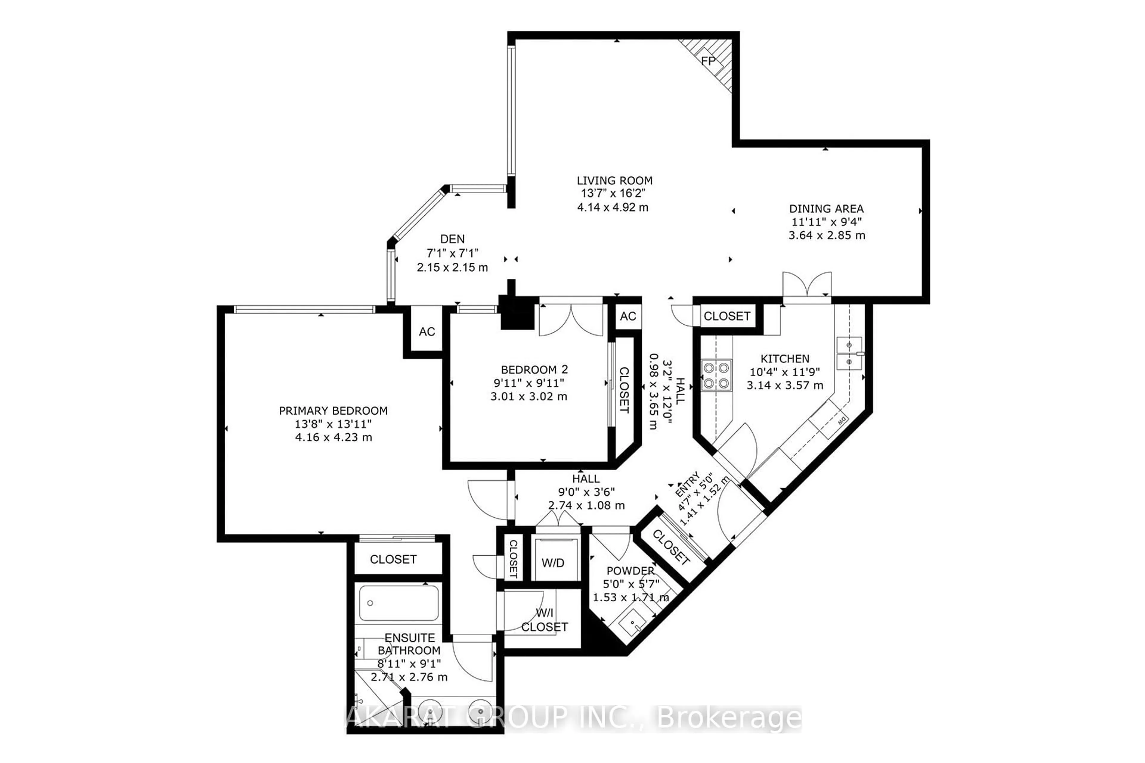 Floor plan for 1 Palace Pier Crt #602, Toronto Ontario M8V 3W9