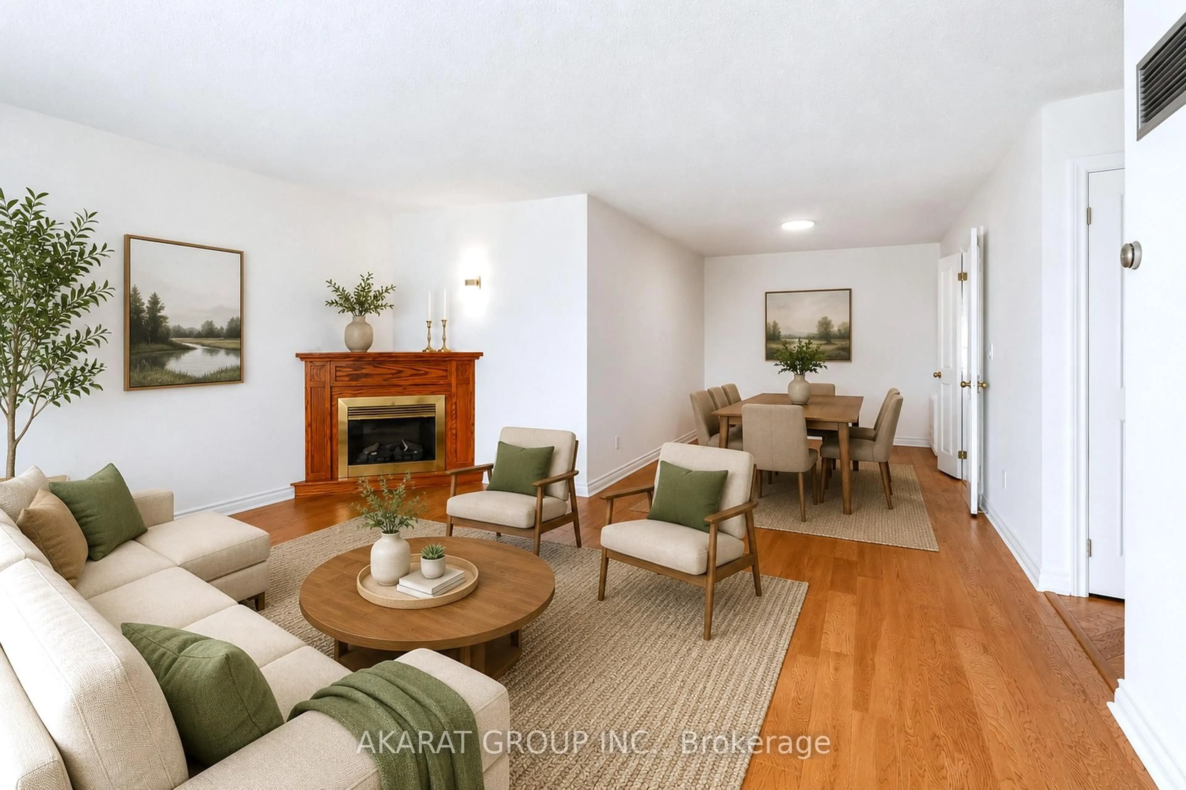 Living room with furniture, wood/laminate floor for 1 Palace Pier Crt #602, Toronto Ontario M8V 3W9