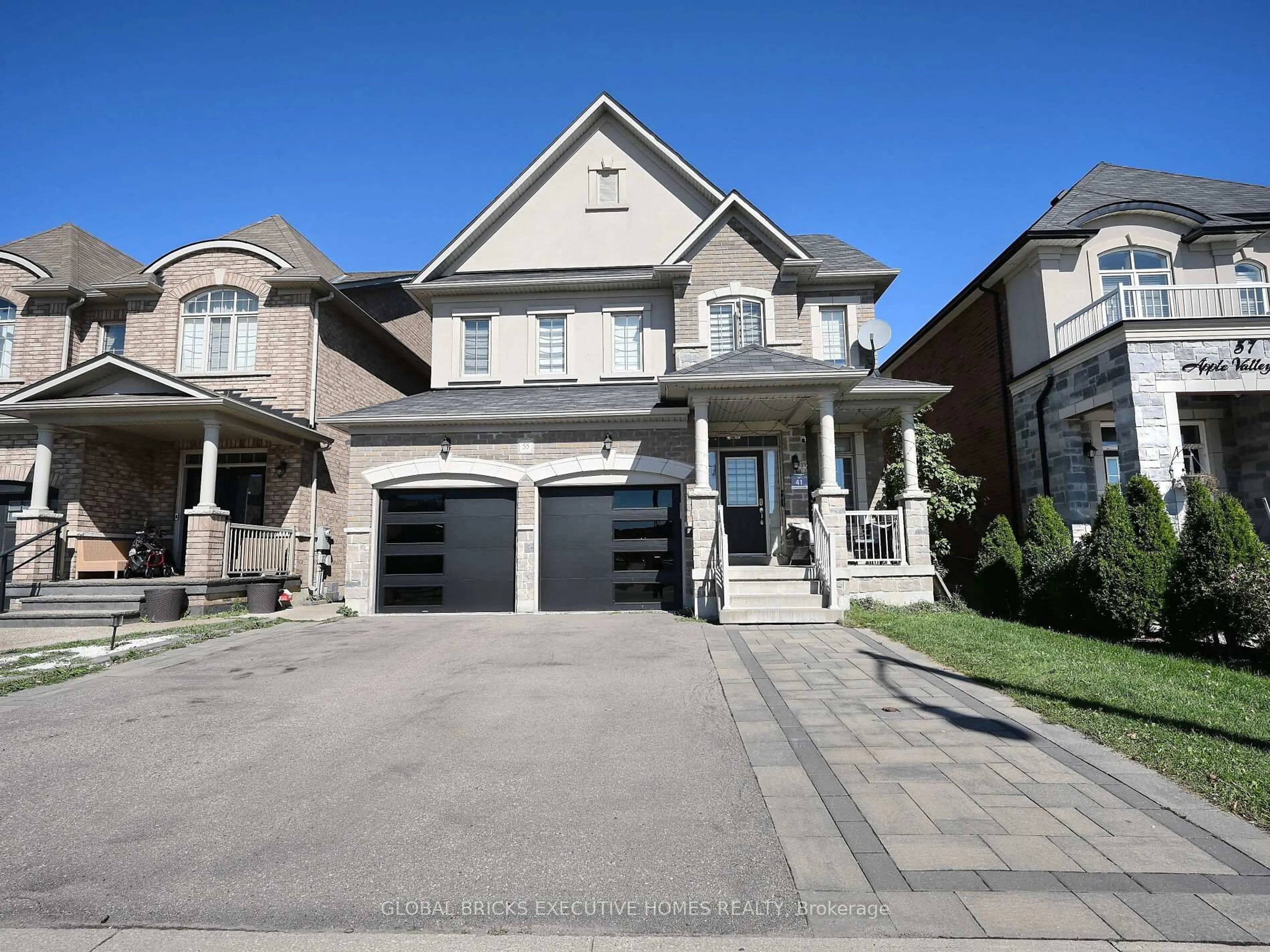Home with brick exterior material, street for 55 Apple Valley Way, Brampton Ontario L5P 3R5