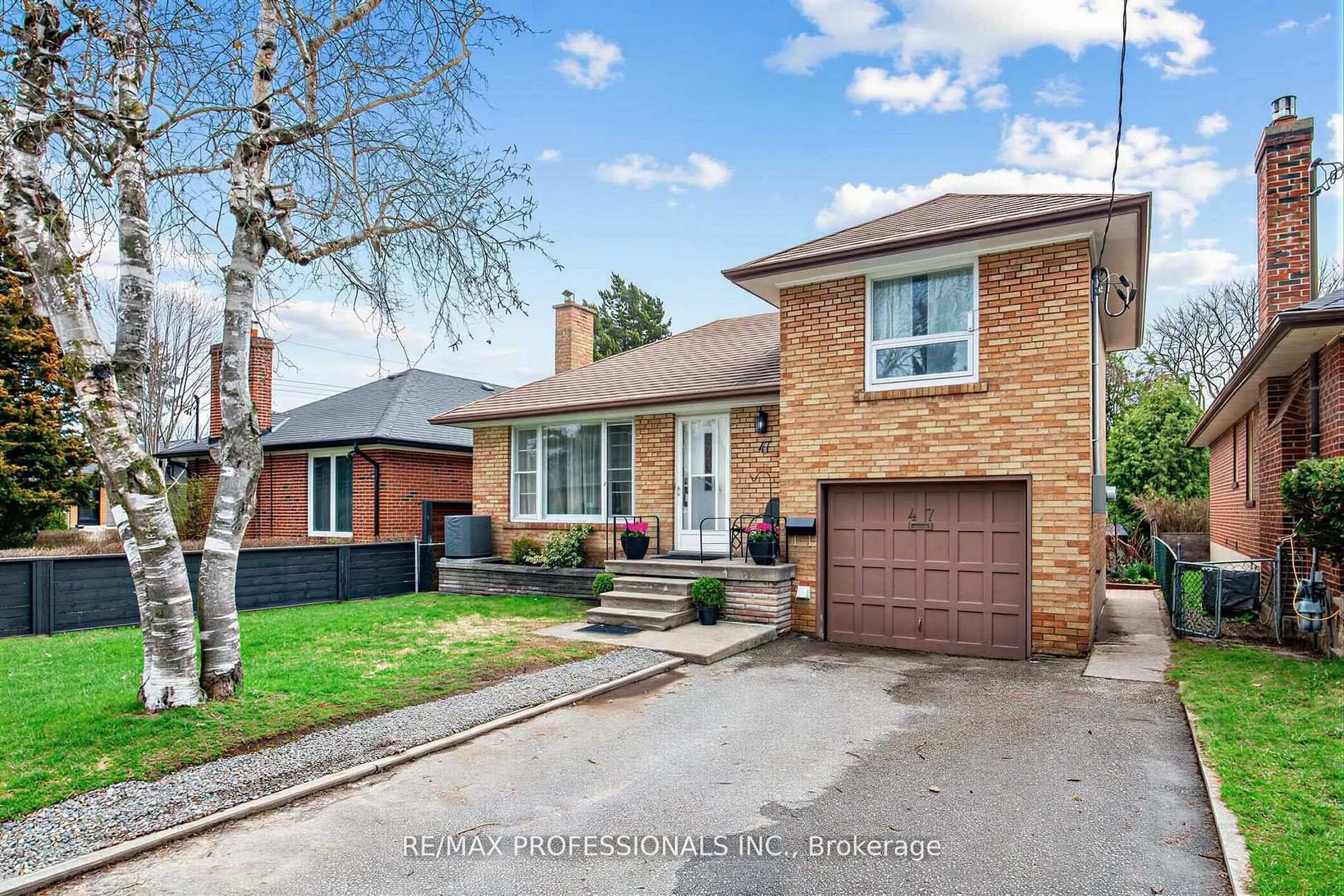 Home with brick exterior material, street for 47 Claymore Dr, Toronto Ontario M8Z 2S3