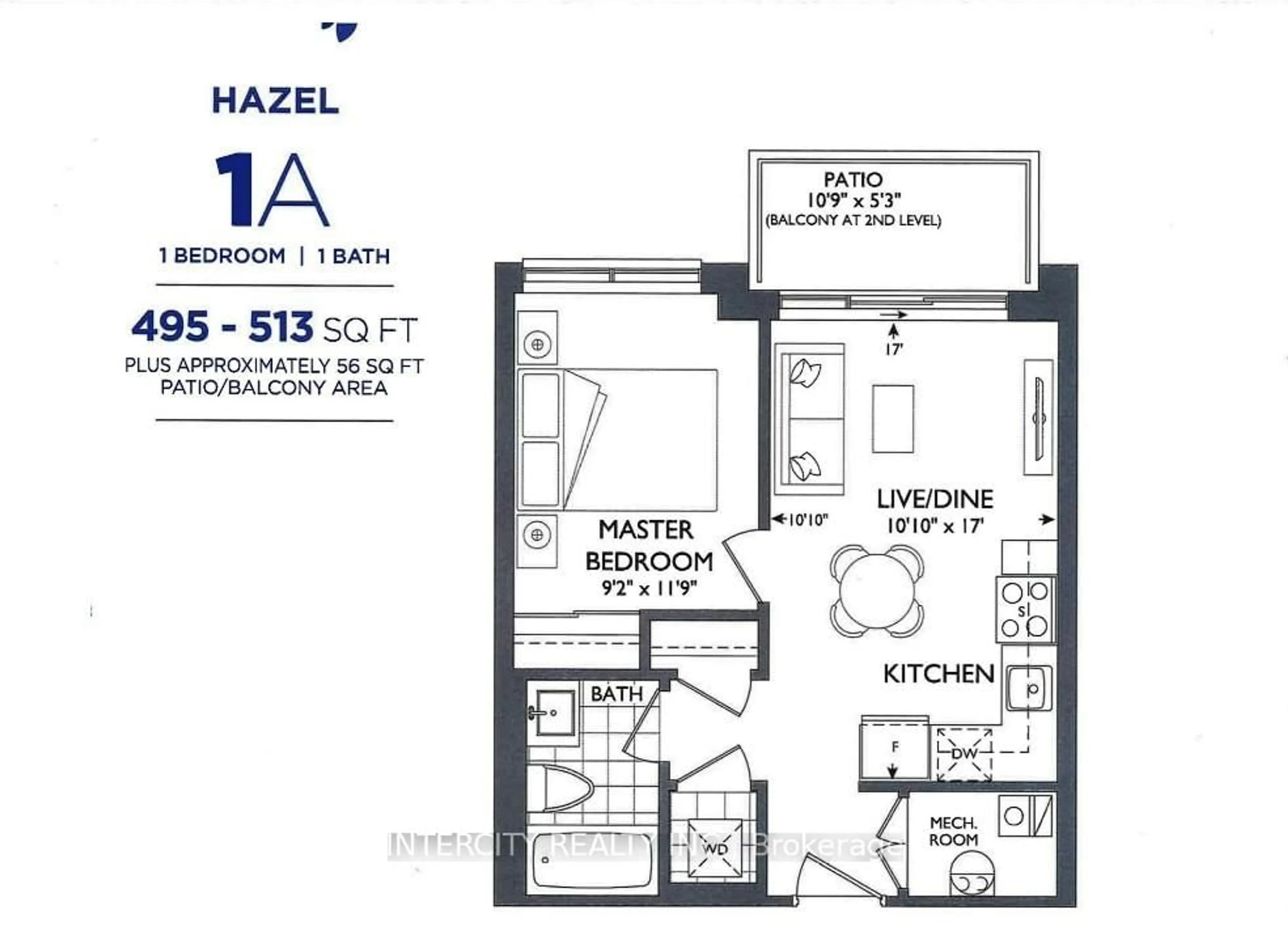 Floor plan for 85 Attmar Dr #138, Brampton Ontario L6P 0Y6