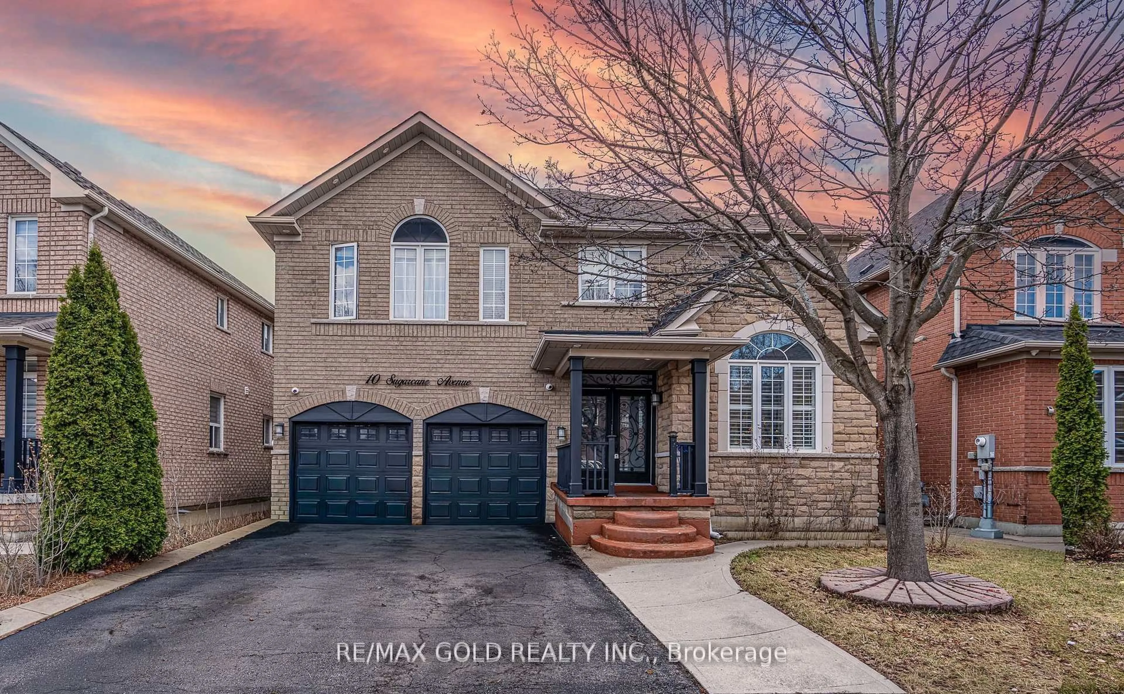 Home with brick exterior material, street for 10 Sugarcane Ave, Brampton Ontario L6R 3C8