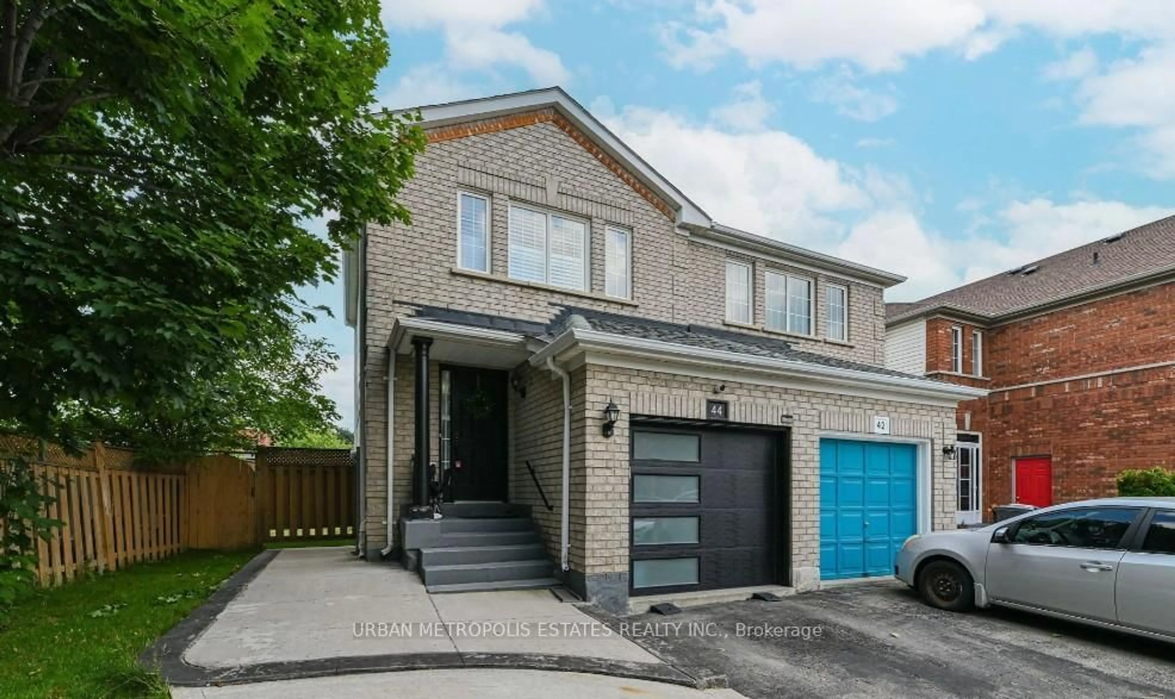 Home with brick exterior material, street for 44 Needlewood Lane, Brampton Ontario L6R 2N3