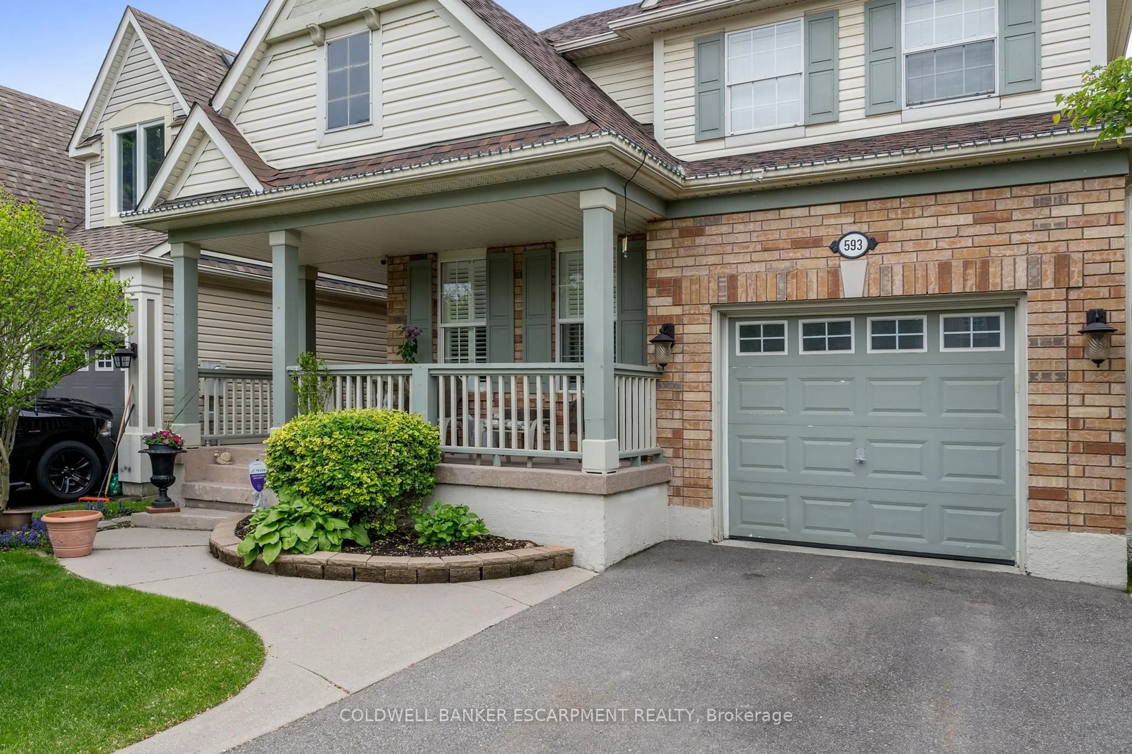 Home with brick exterior material, street for 593 Caverhill Cres, Milton Ontario L9T 5K1