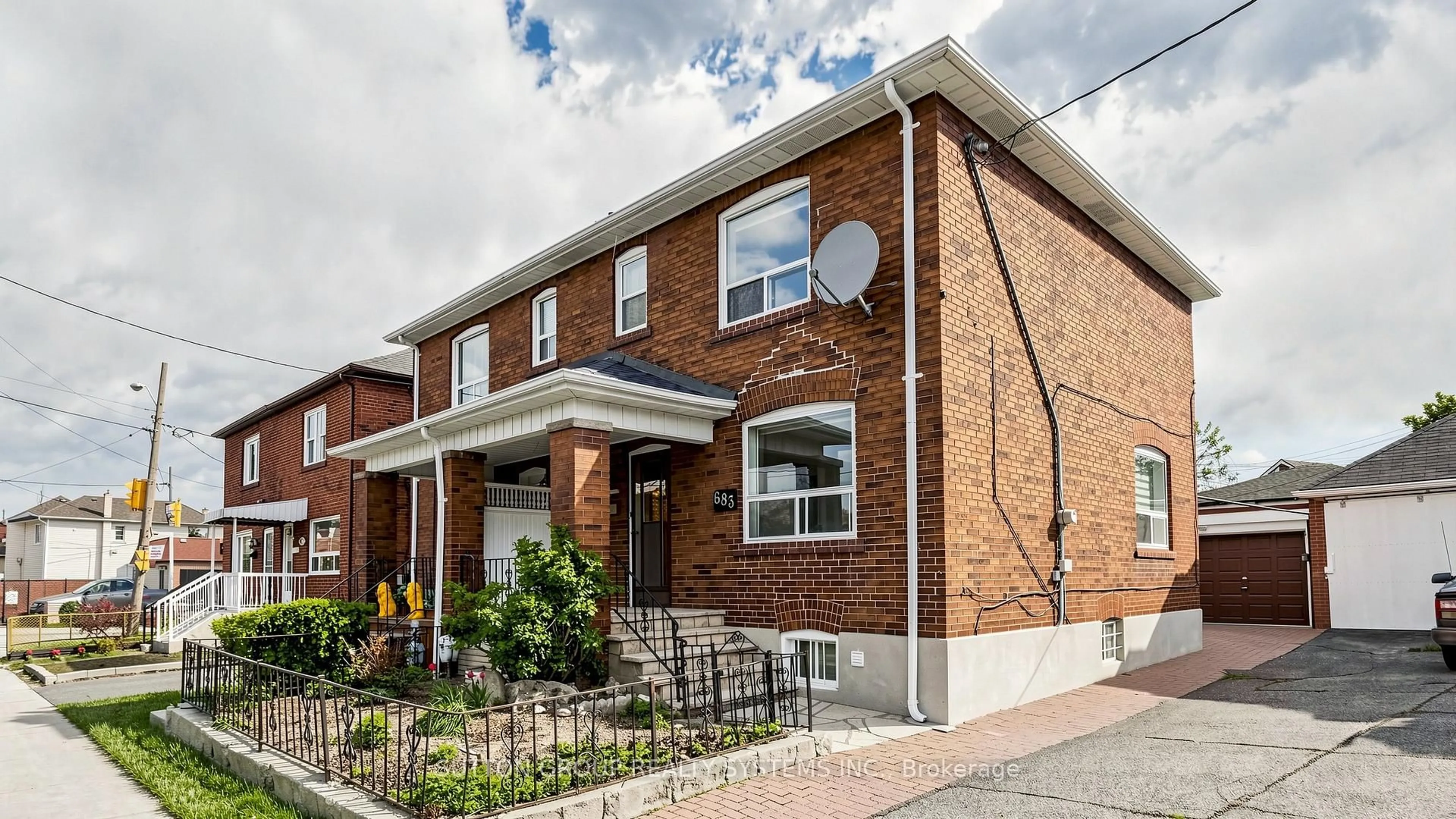 Home with brick exterior material, street for 683 Old Weston Rd, Toronto Ontario M6N 3B6