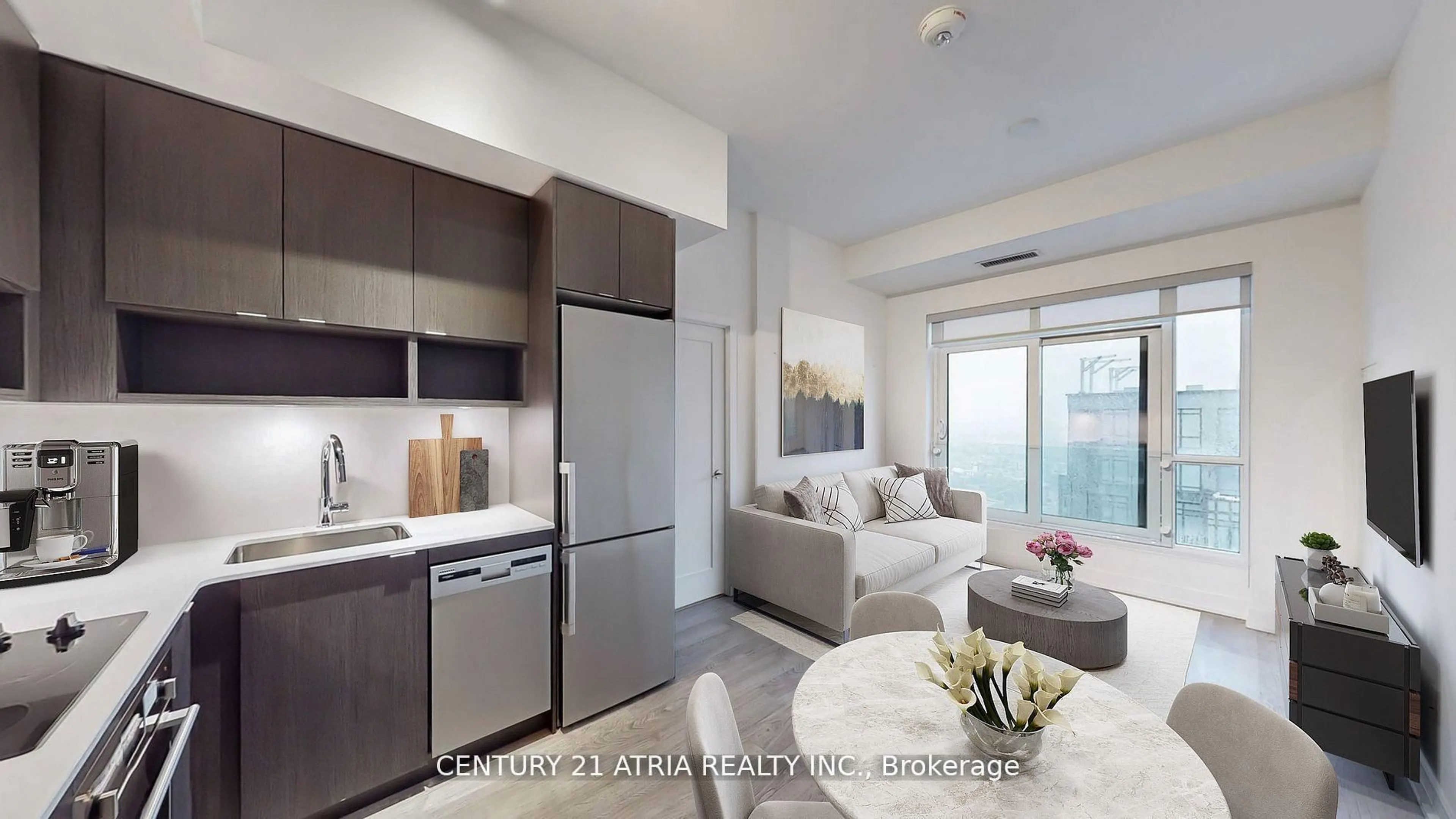 Open concept kitchen, unknown for 7 Mabelle Ave #3701, Toronto Ontario M9A 0C9