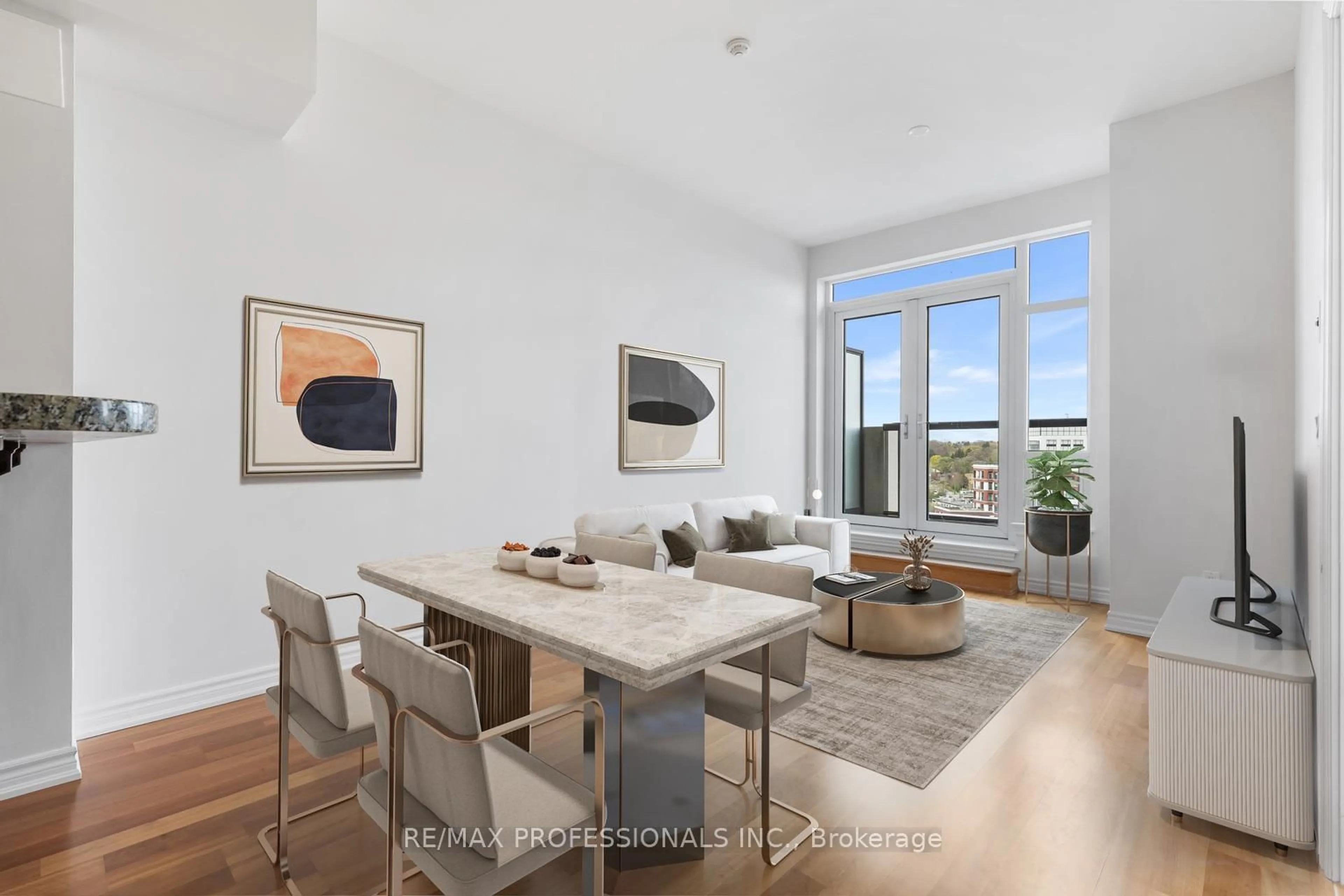 Living room with furniture, unknown for 1135 Royal York Rd #1104, Toronto Ontario M9A 0C3