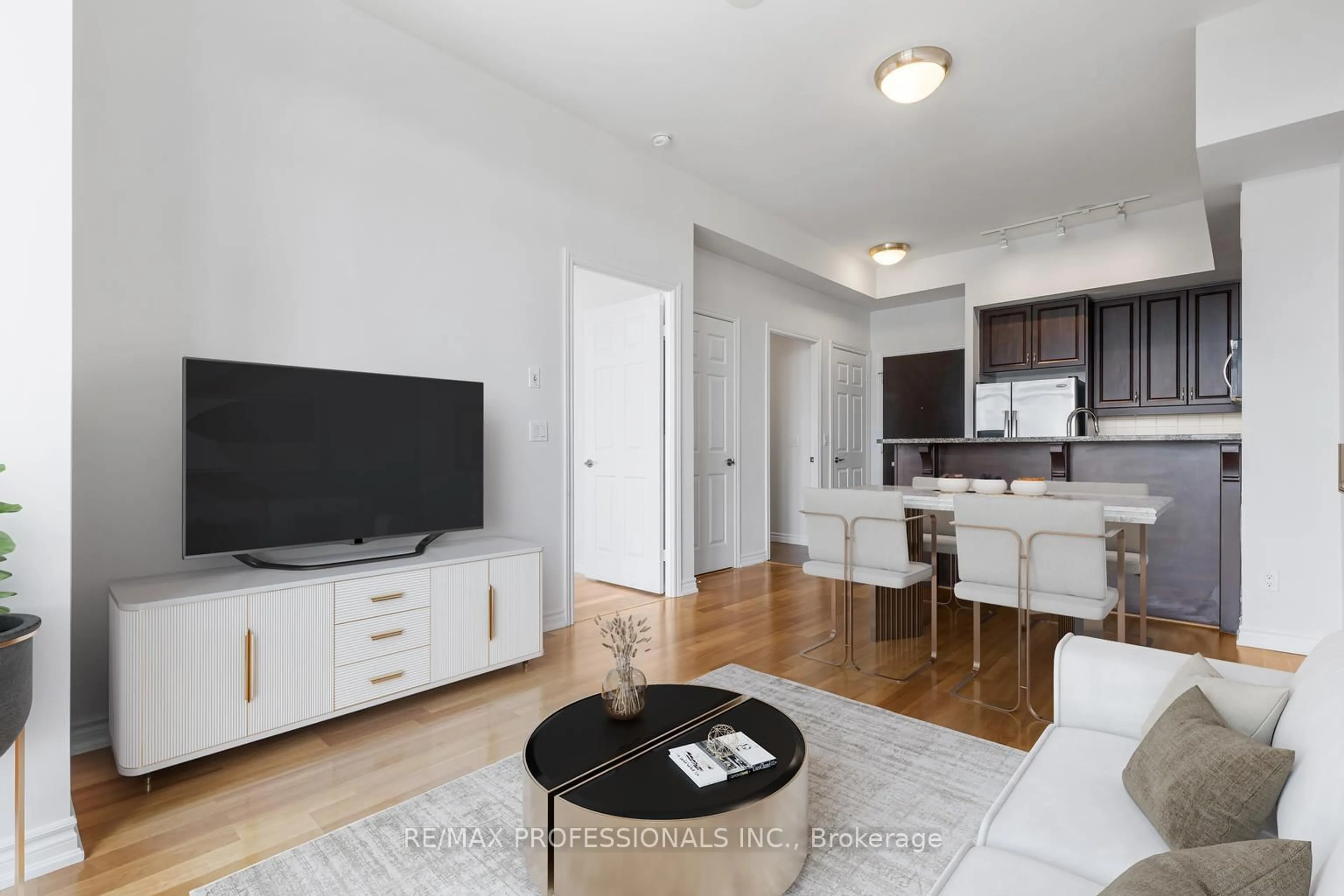 Living room with furniture, unknown for 1135 Royal York Rd #1104, Toronto Ontario M9A 0C3
