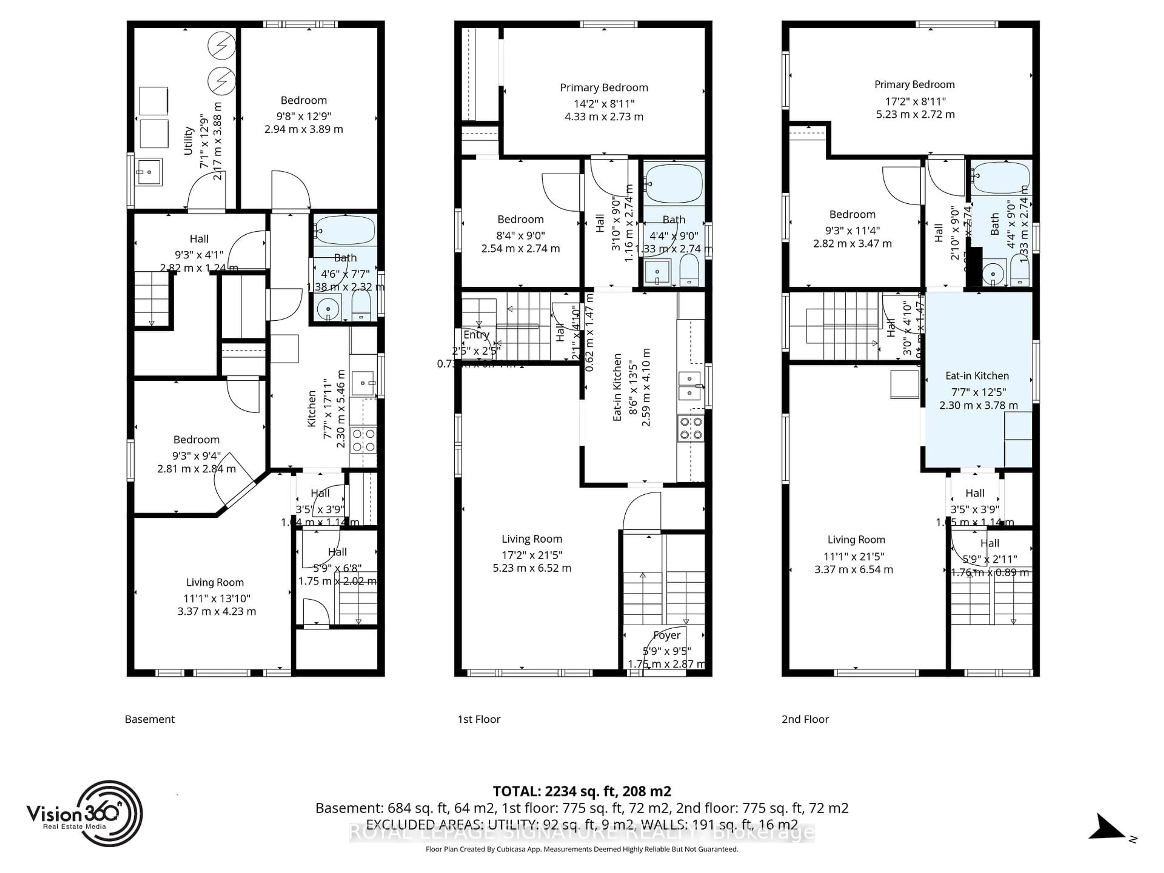 Floor plan for 226 Bicknell Ave, Toronto Ontario M6M 4G9