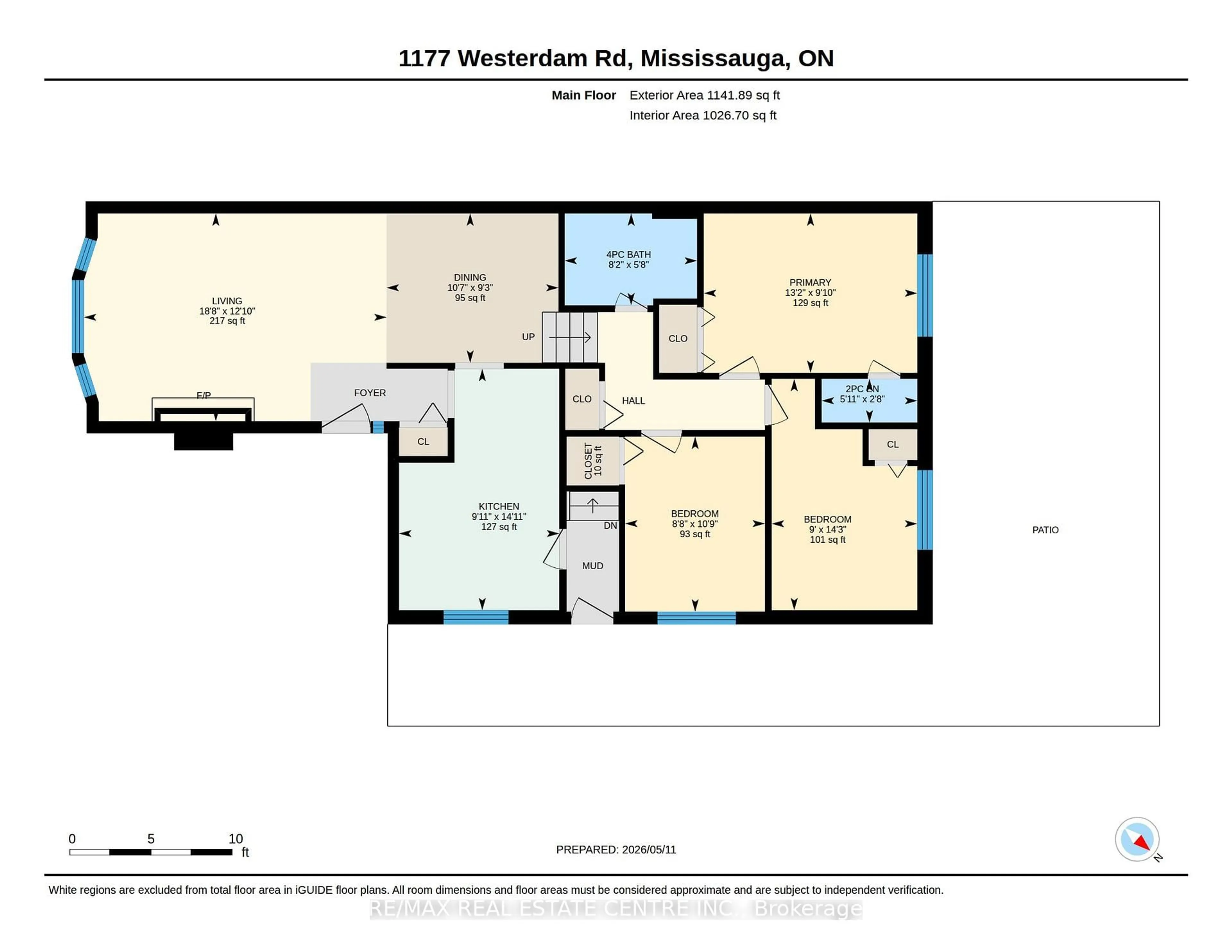 Floor plan for 1177 Westerdam Rd, Mississauga Ontario L4Y 2H3