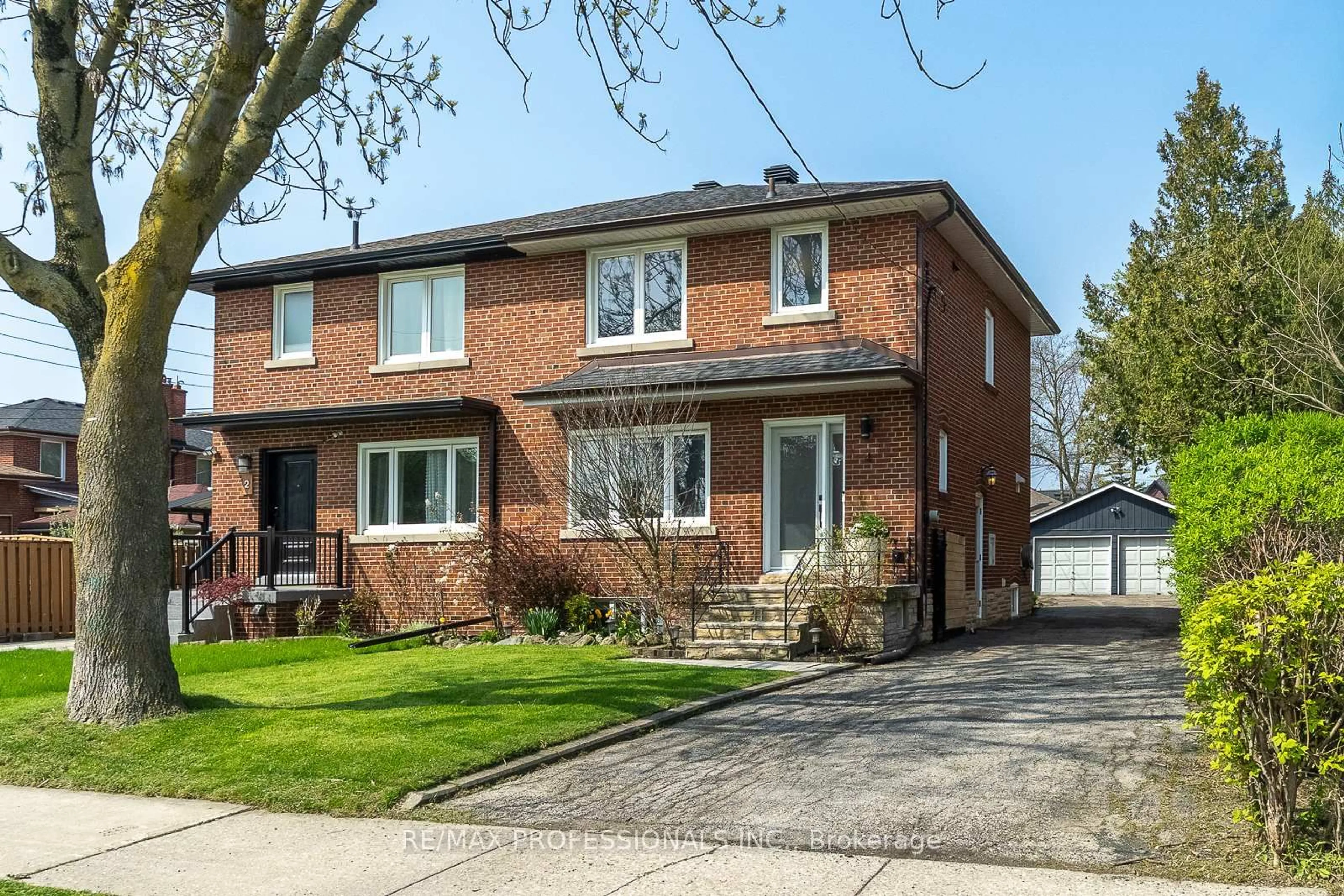 Home with brick exterior material, street for 4 Edilou Dr, Toronto Ontario M8W 4B2