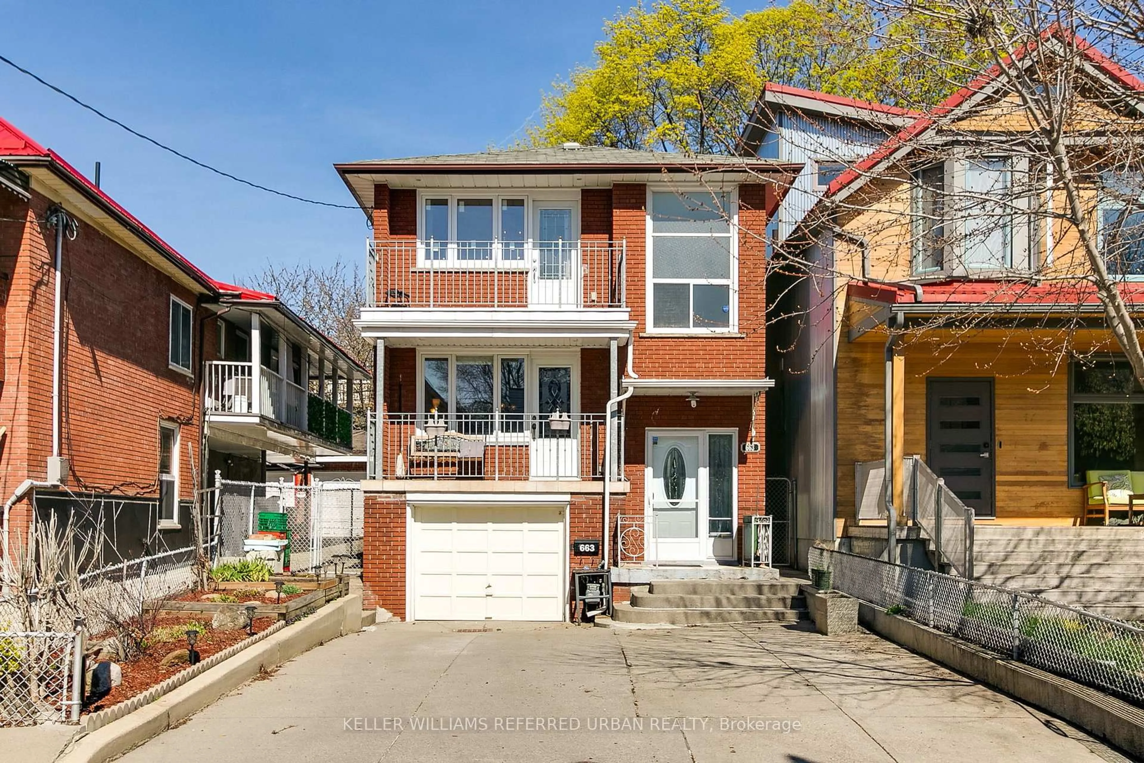 Home with brick exterior material, street for 663 Brock Ave, Toronto Ontario M6H 3P1
