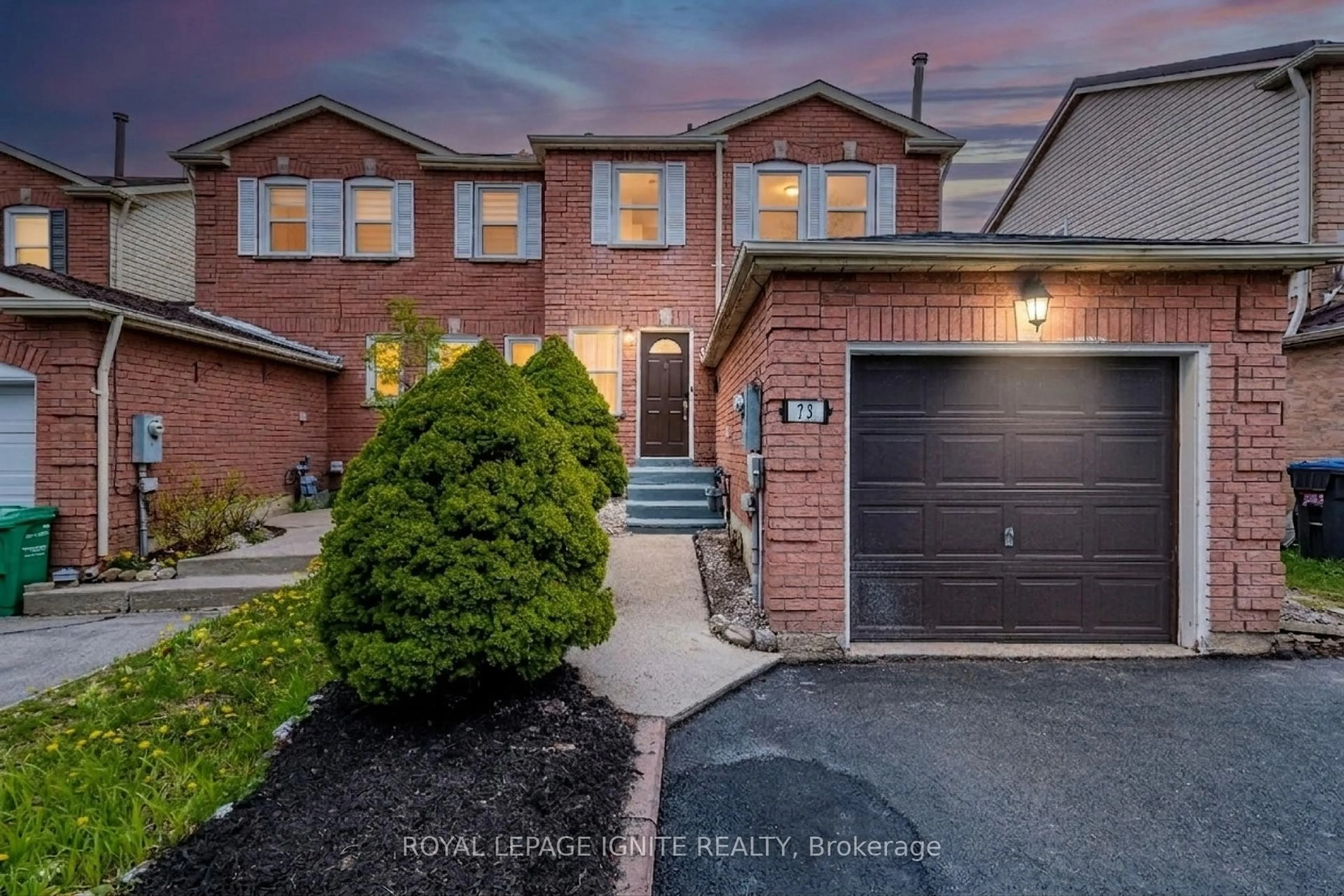 Home with brick exterior material, street for 73 Cutters Cres, Brampton Ontario L6Y 4M2