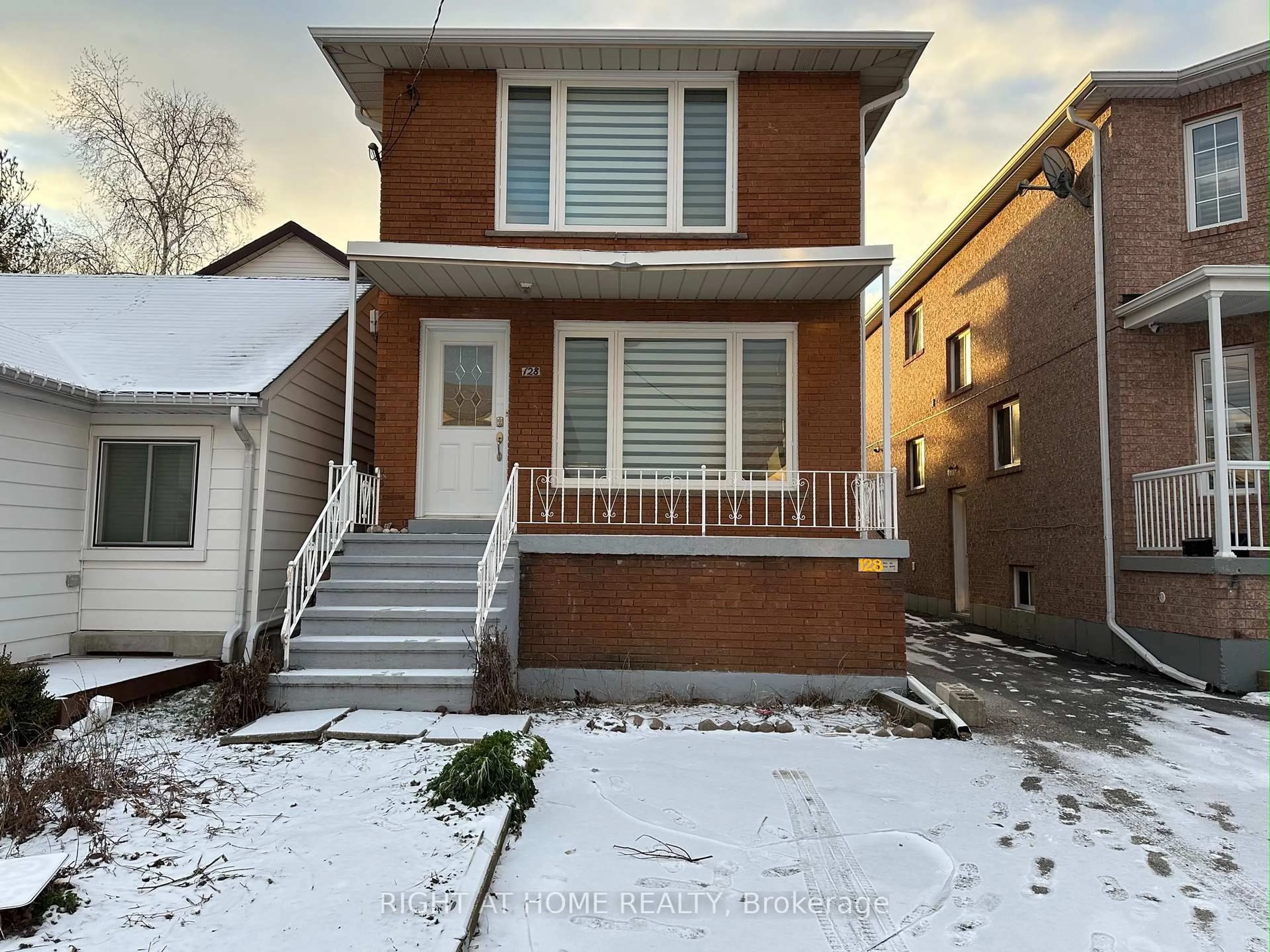 Home with brick exterior material, street for 128 Twenty Second St, Toronto Ontario M8V 3M4