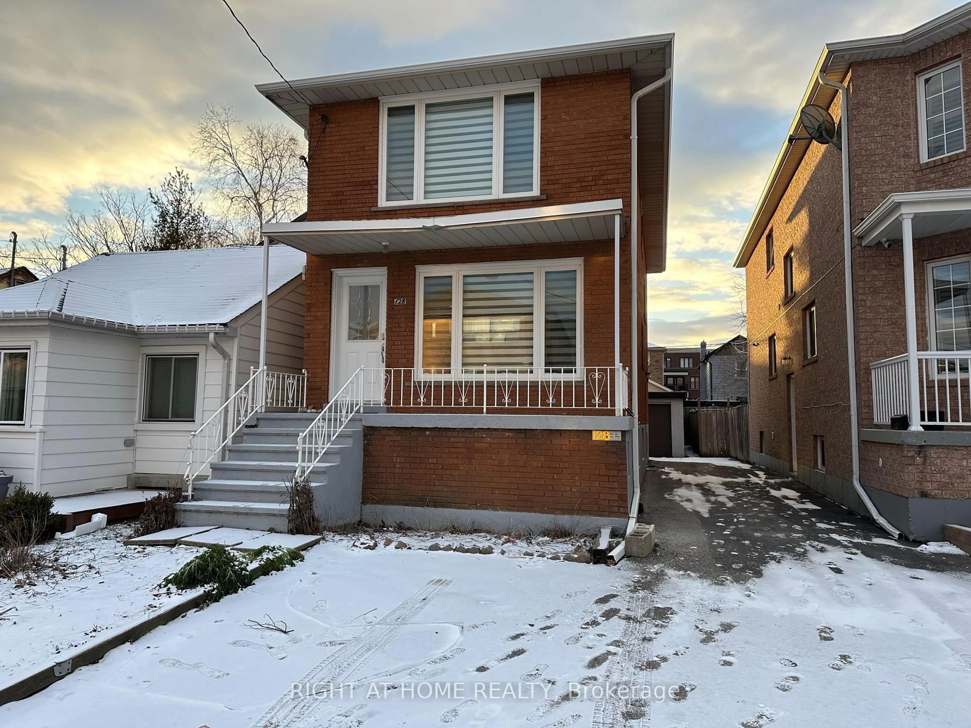 Home with brick exterior material, street for 128 Twenty Second St, Toronto Ontario M8V 3M4