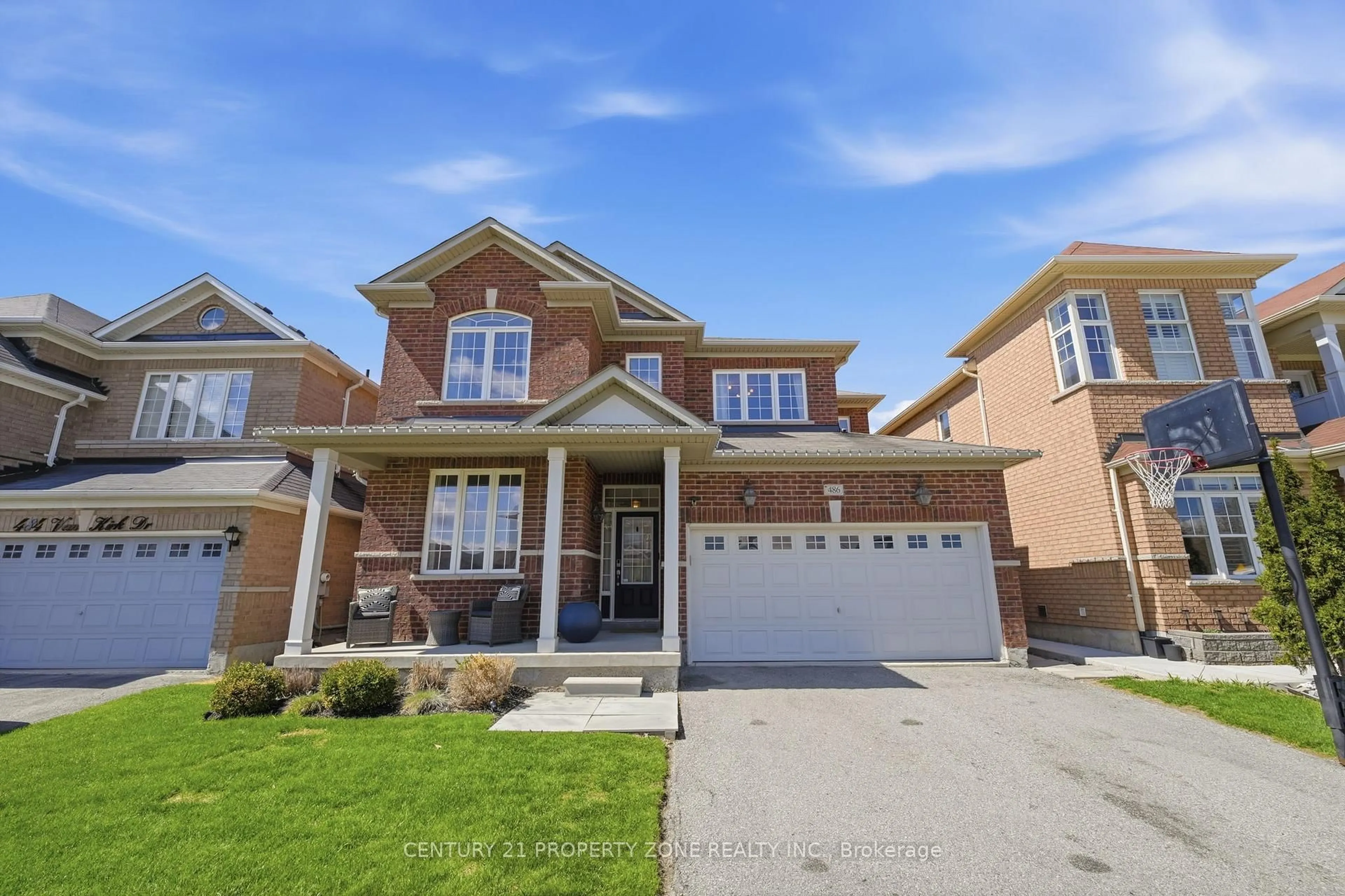 Home with brick exterior material, street for 486 Van Kirk Dr, Brampton Ontario L7A 0M8