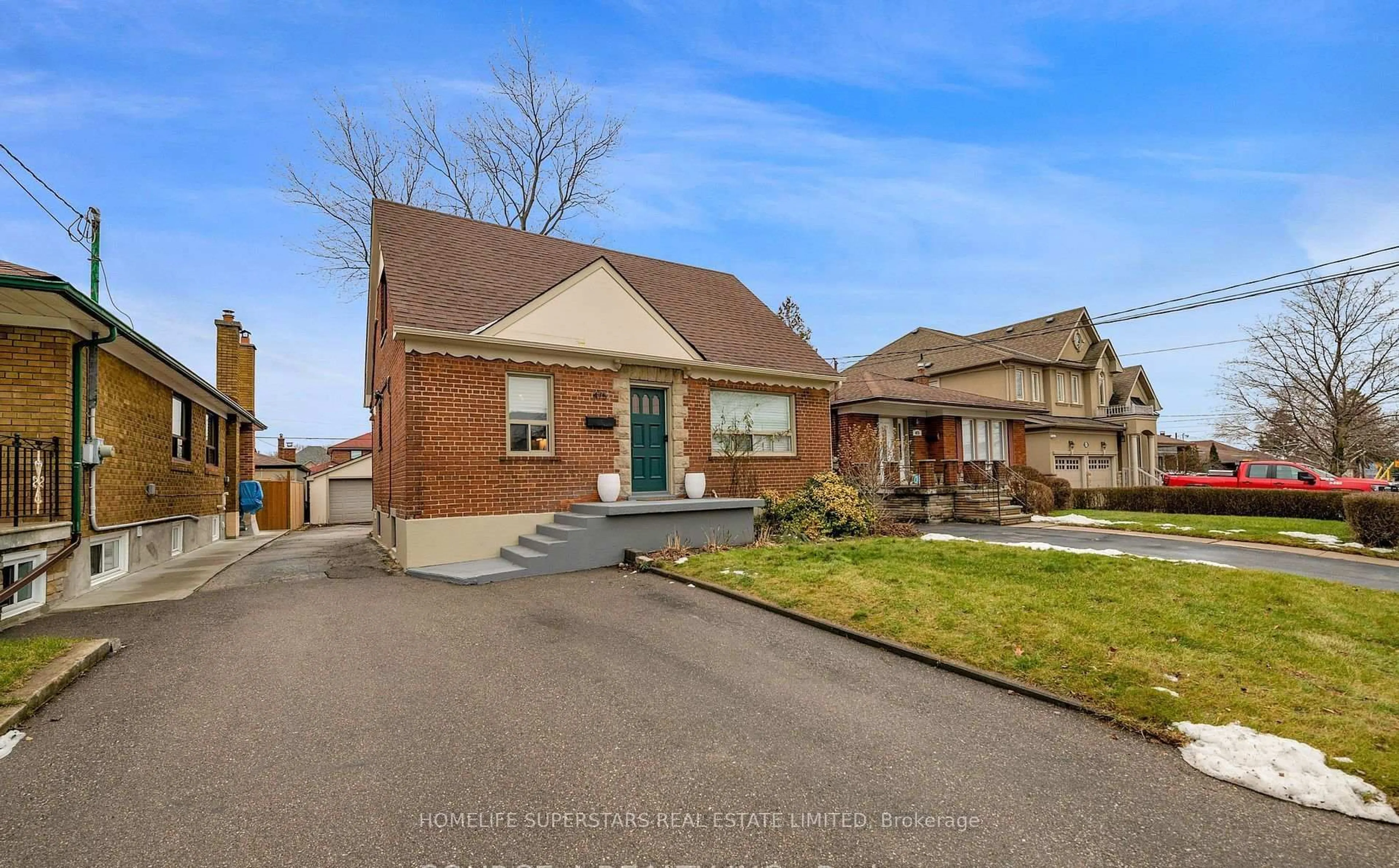 Home with brick exterior material, street for 475 Maple Leaf Dr, Toronto Ontario M6L 1R1