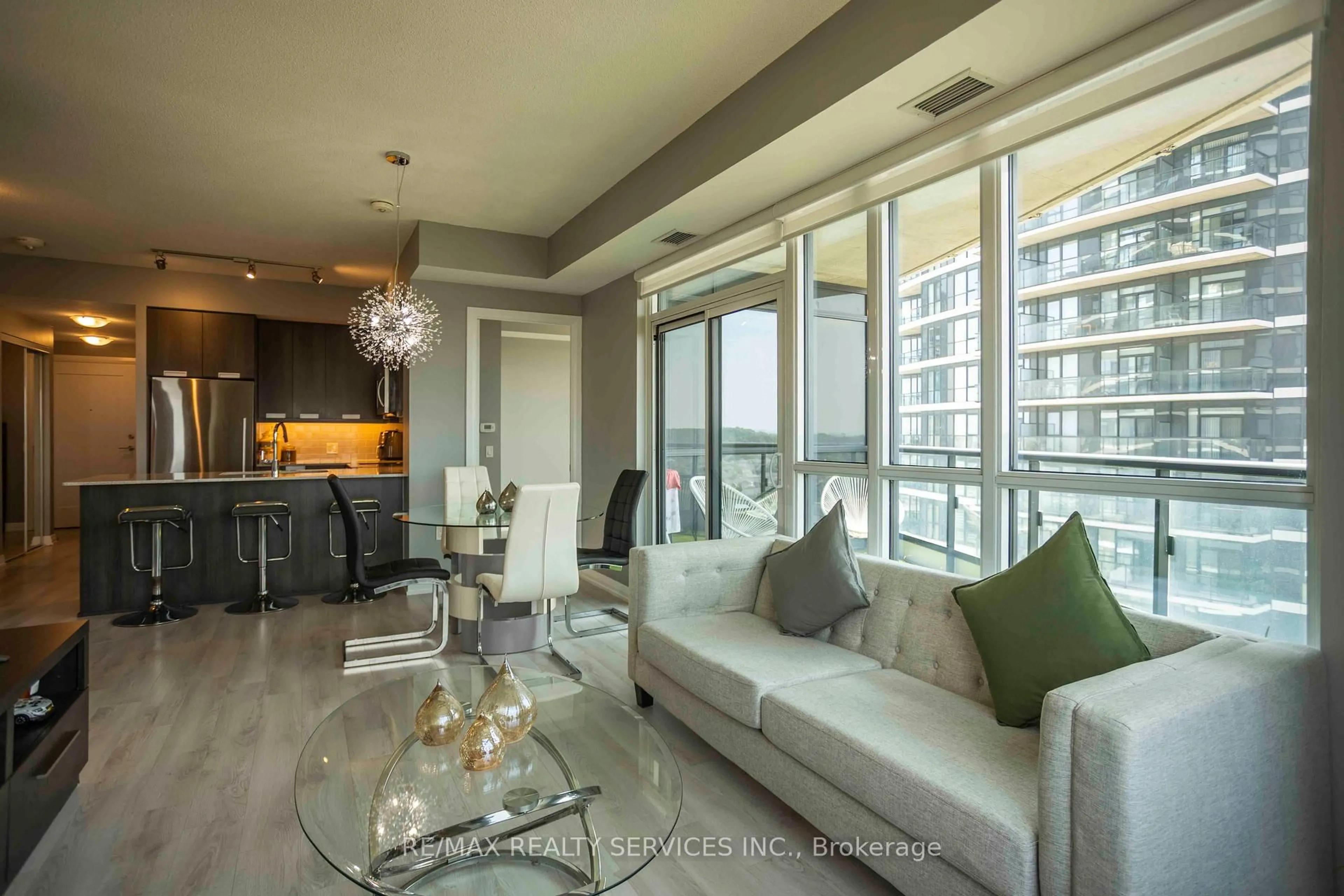 Living room with furniture, unknown for 35 Watergarden Dr #918, Mississauga Ontario L5R 0G8