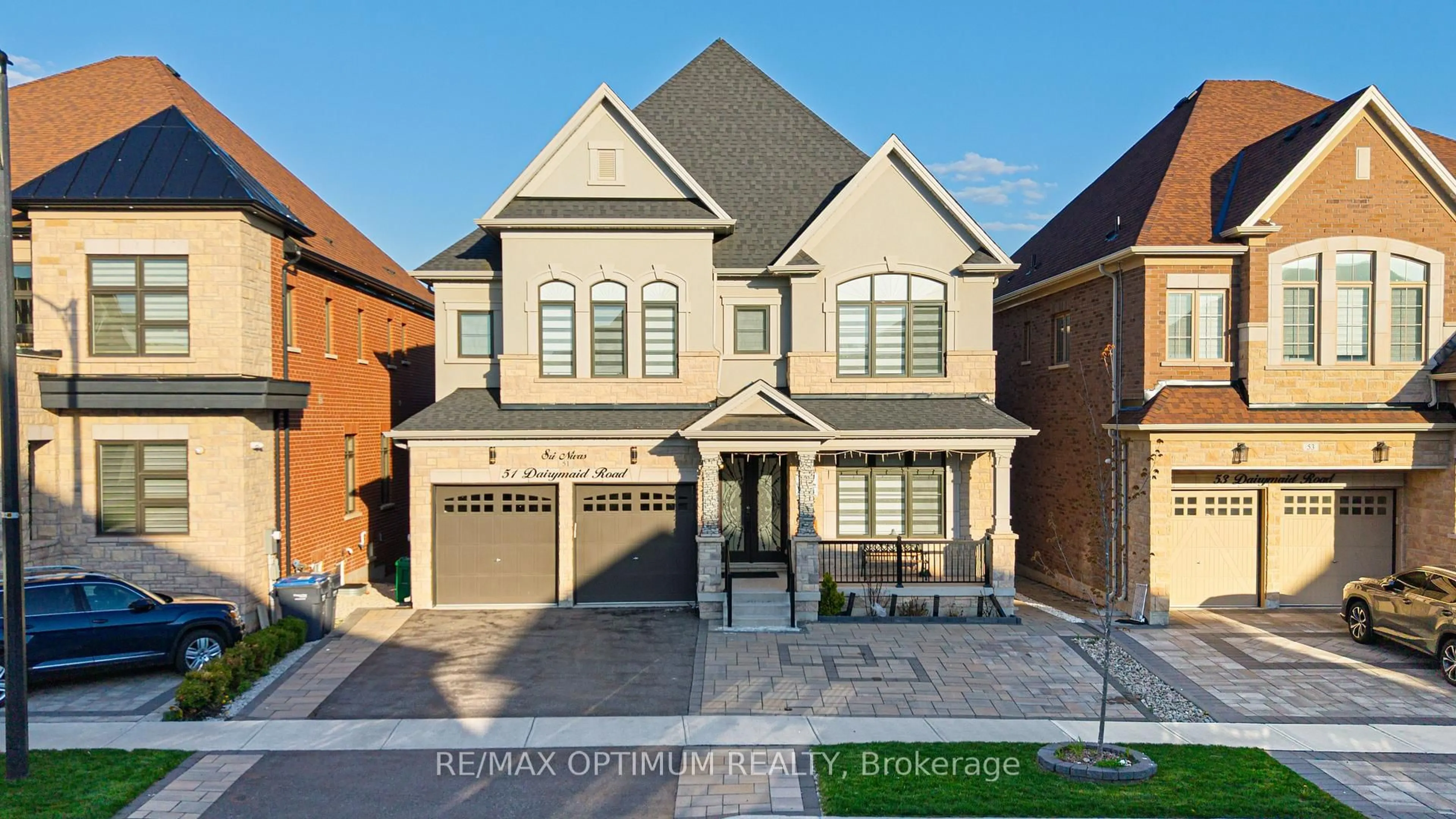 Home with brick exterior material, street for 51 Dairymaid Rd, Brampton Ontario L6X 5R9