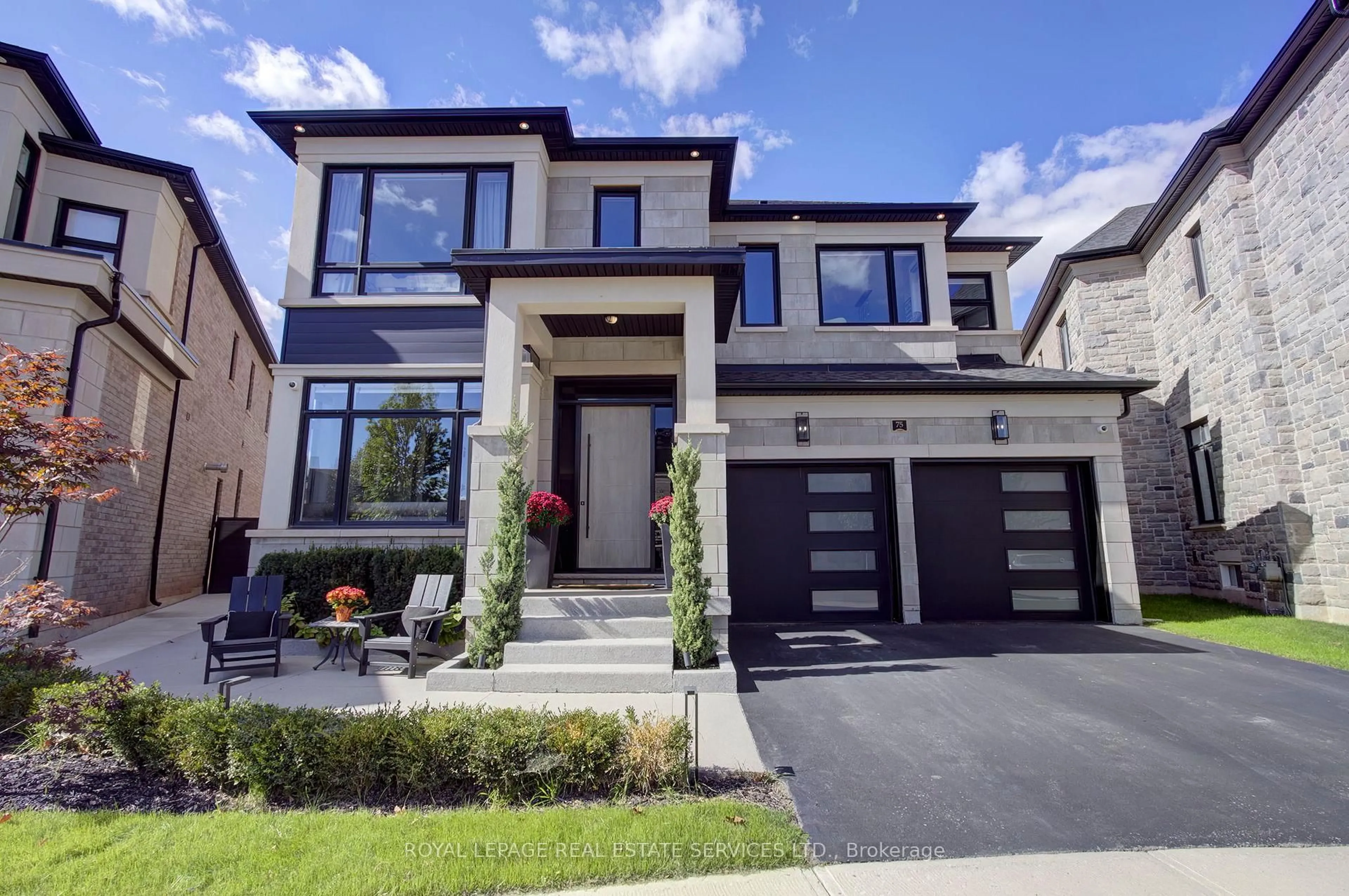 Home with brick exterior material, street for 75 Ballmer Tr, Oakville Ontario L6H 0V6