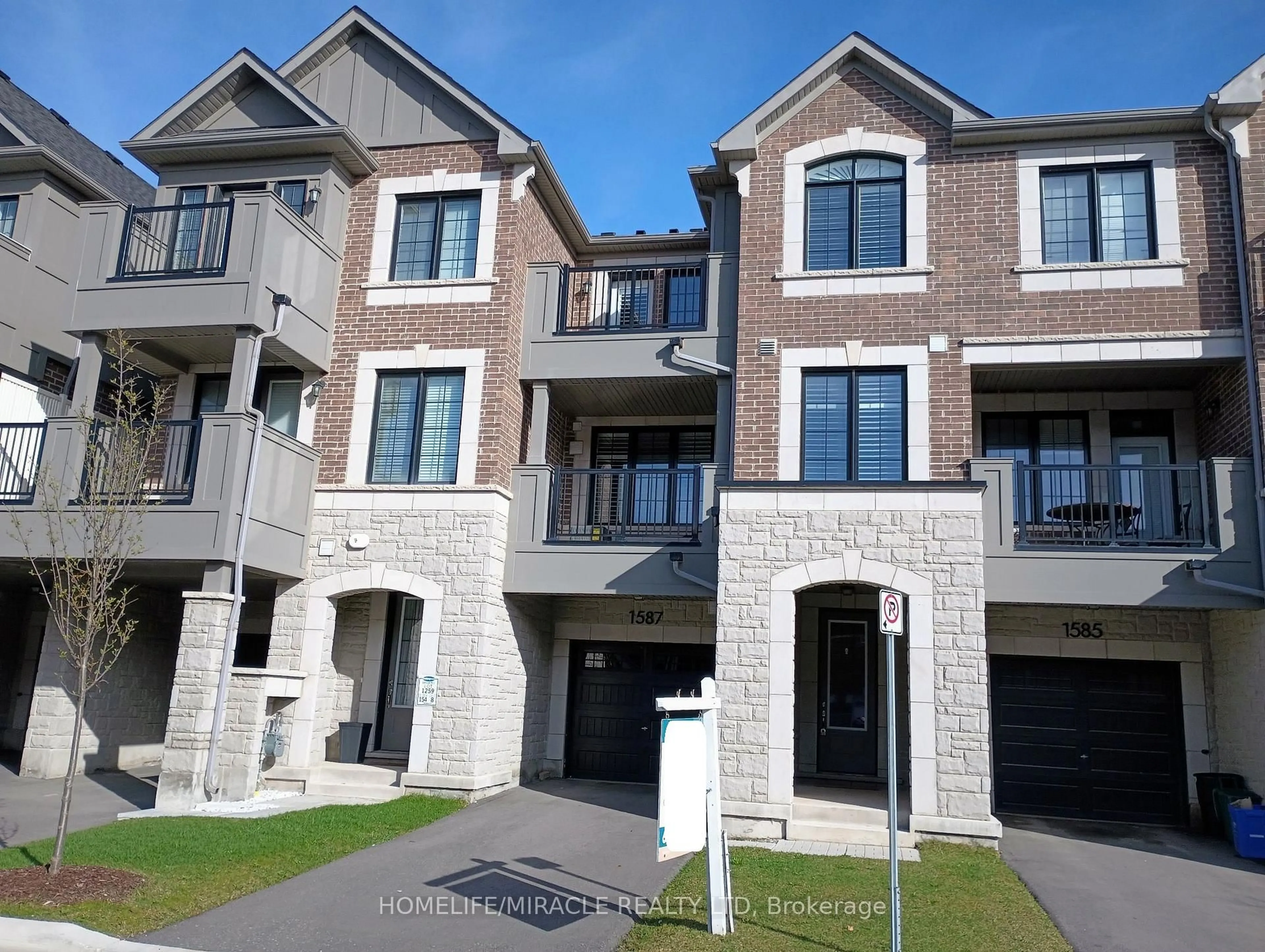 Home with brick exterior material, street for 1587 Moira Cres, Milton Ontario L9E 1X8