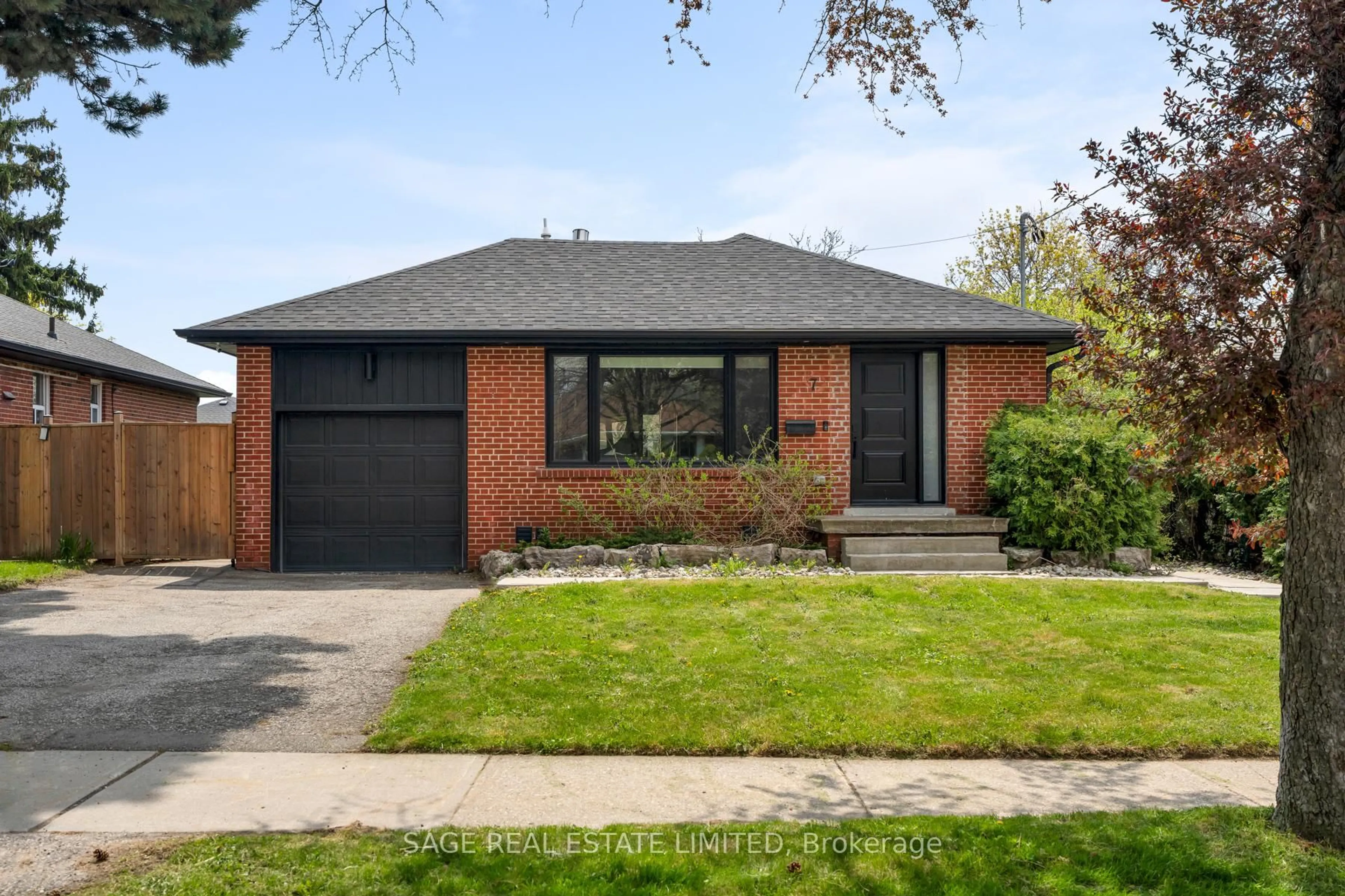 Home with brick exterior material, street for 7 Rathgar Ave, Toronto Ontario M9C 2E7