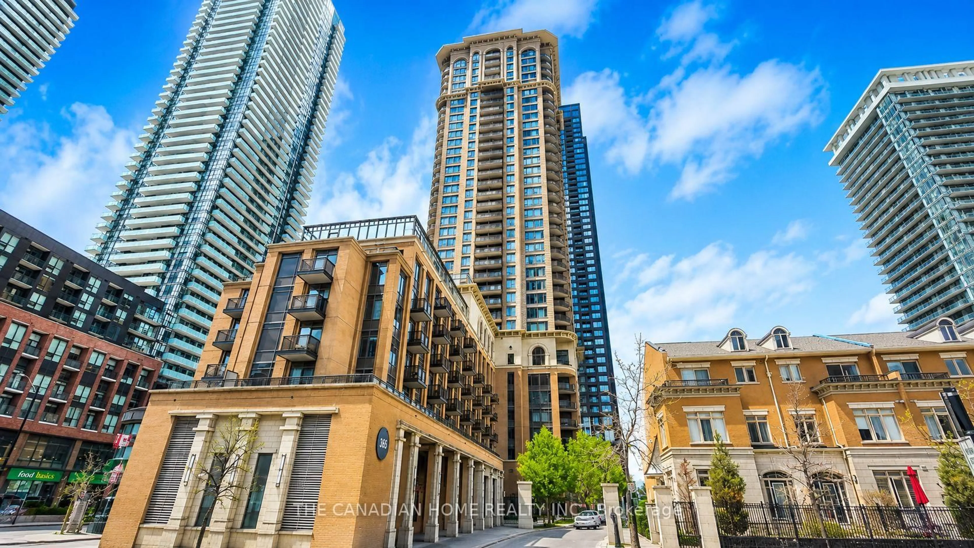 A pic from outside/outdoor area/front of a property/back of a property/a pic from drone, city buildings view from balcony for 385 Prince Of Wales Dr #911, Mississauga Ontario L5B 0C6