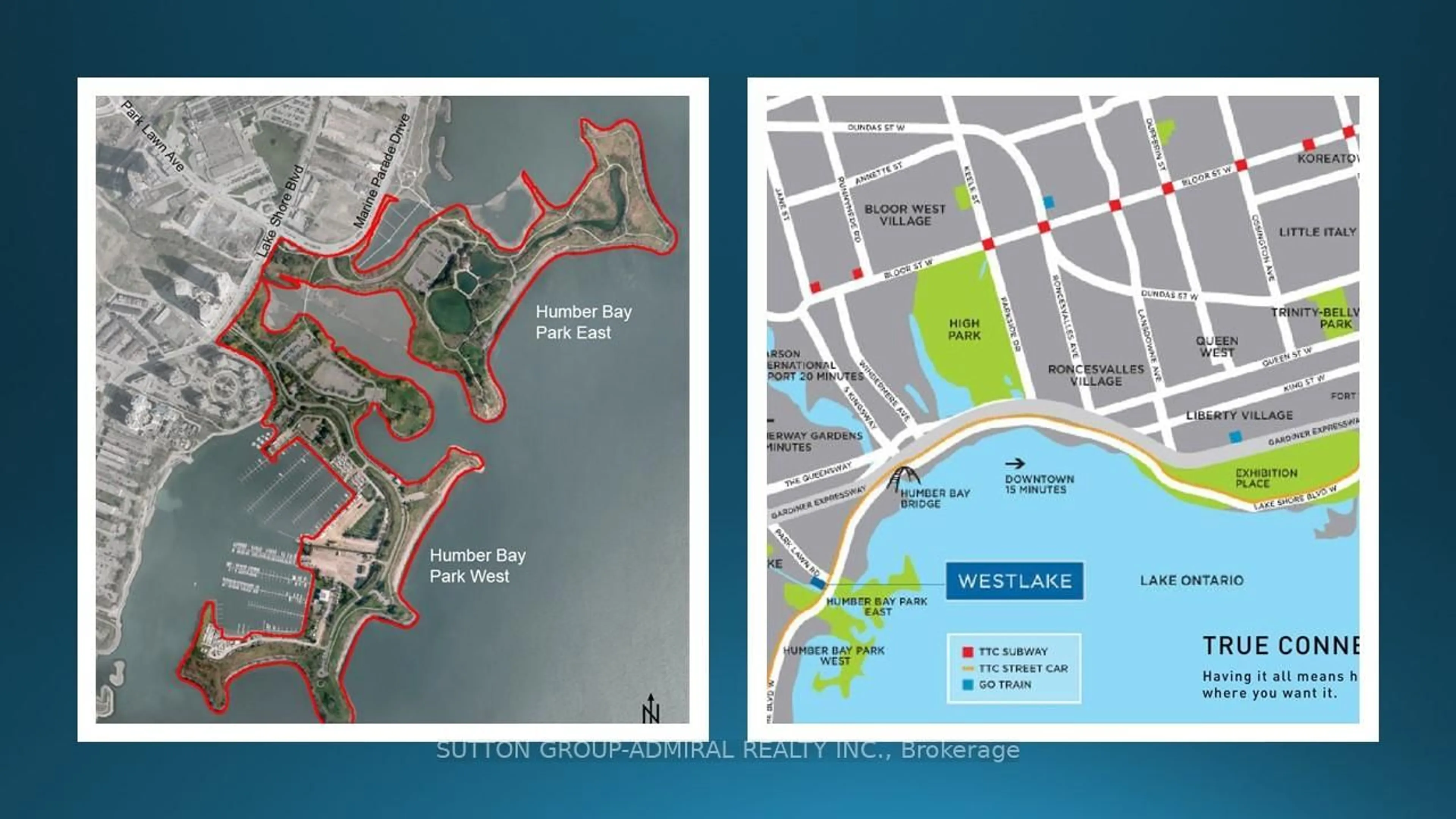 Picture of a map for 2212 Lake Shore Blvd #1803, Toronto Ontario M8V 0C2