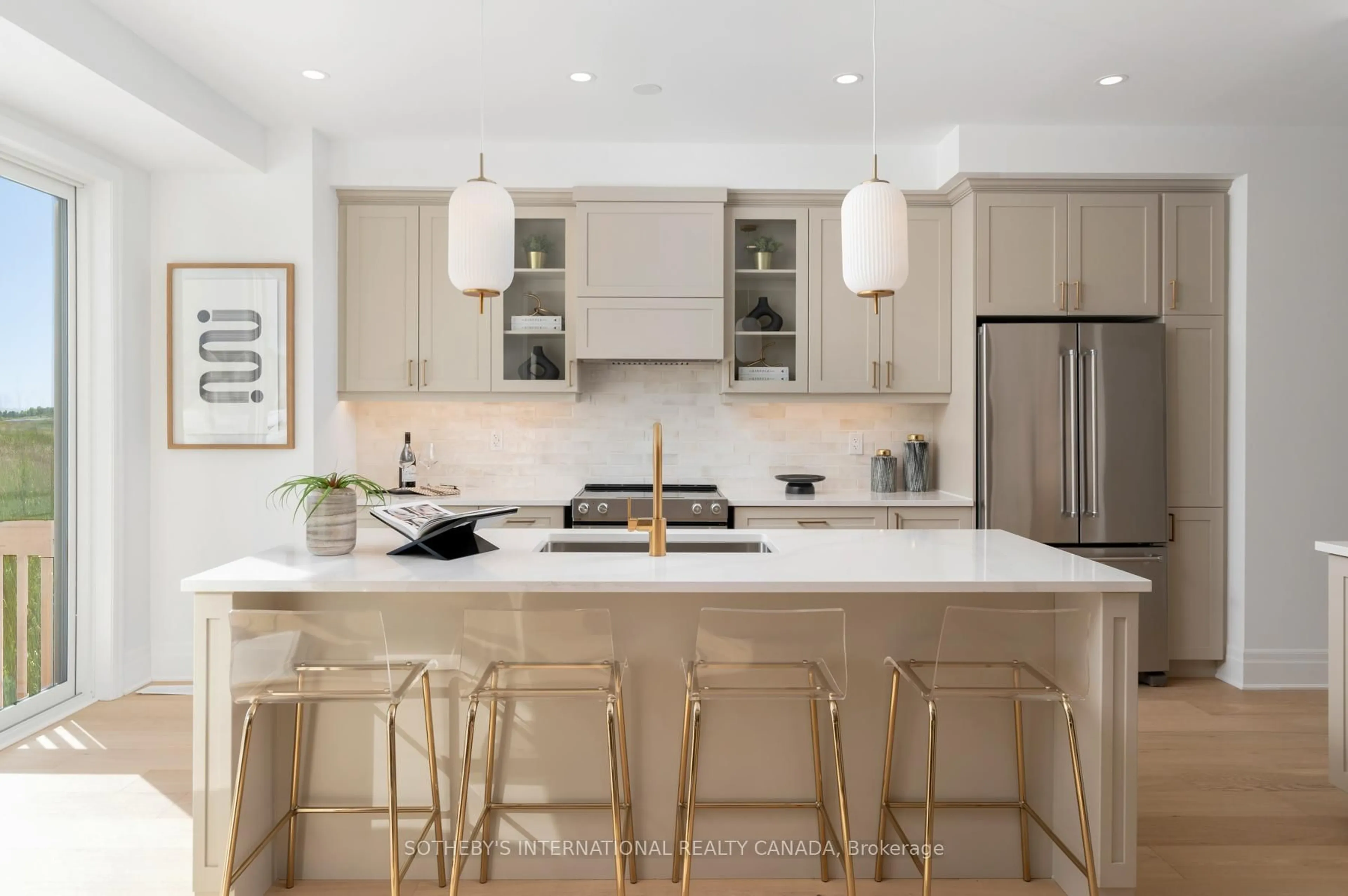 Contemporary kitchen, ceramic/tile floor for 1556 Cookman Dr, Milton Ontario L9E 2A7
