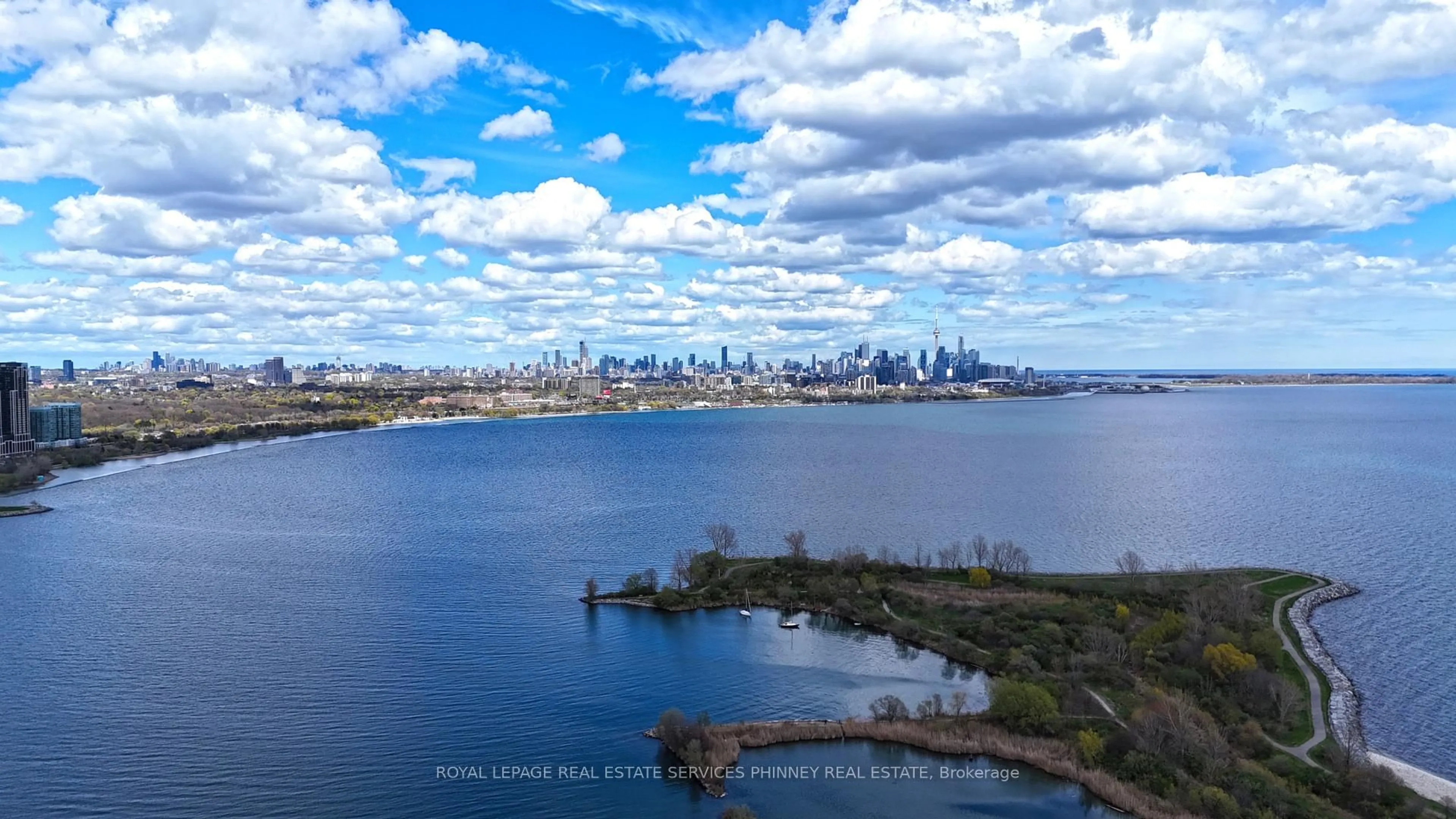A pic from outside/outdoor area/front of a property/back of a property/a pic from drone, water/lake/river/ocean view for 2045 Lake Shore Blvd #4107, Toronto Ontario M8V 2Z6