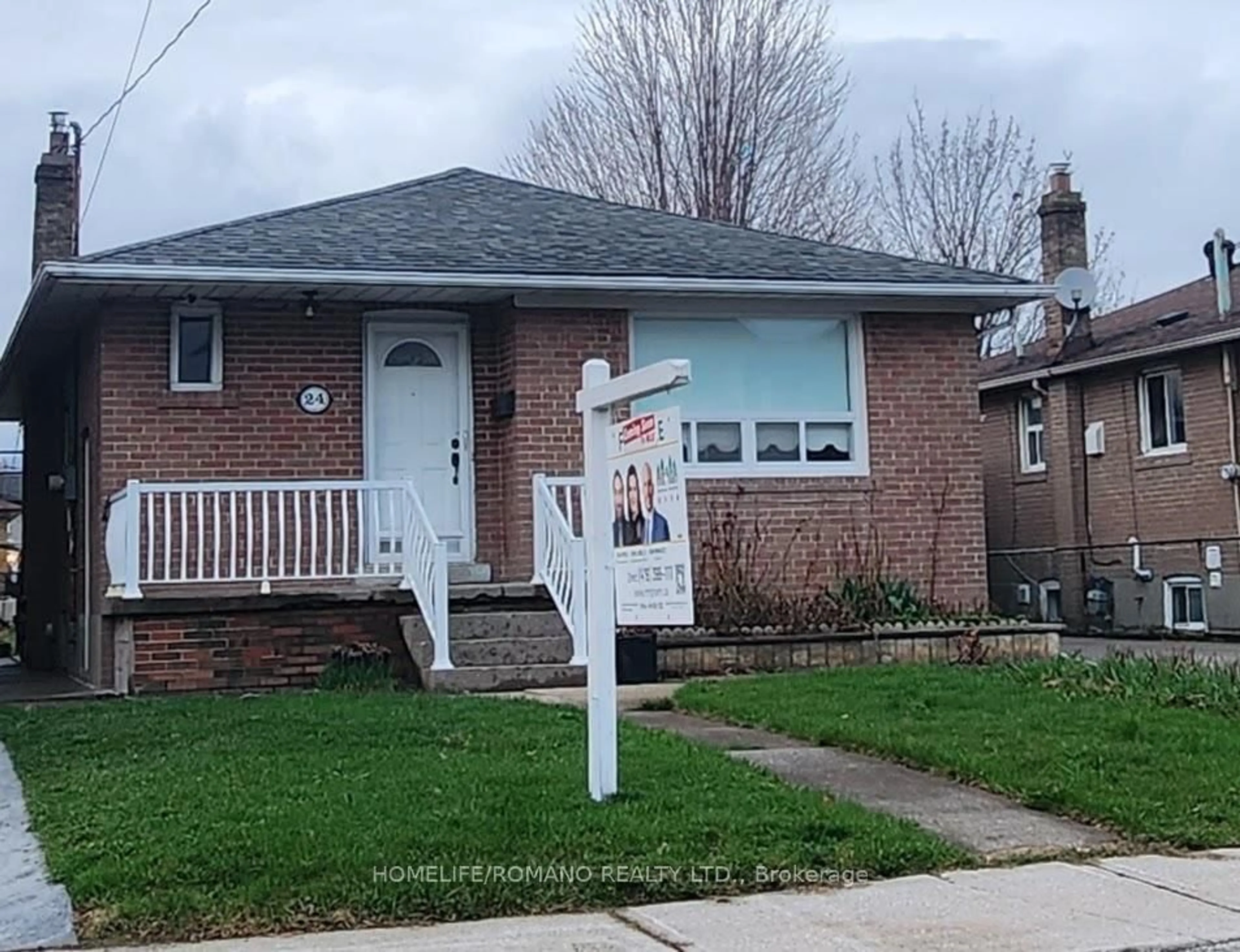 Home with brick exterior material, street for 24 Katherine Rd, Toronto Ontario M3K 1H9