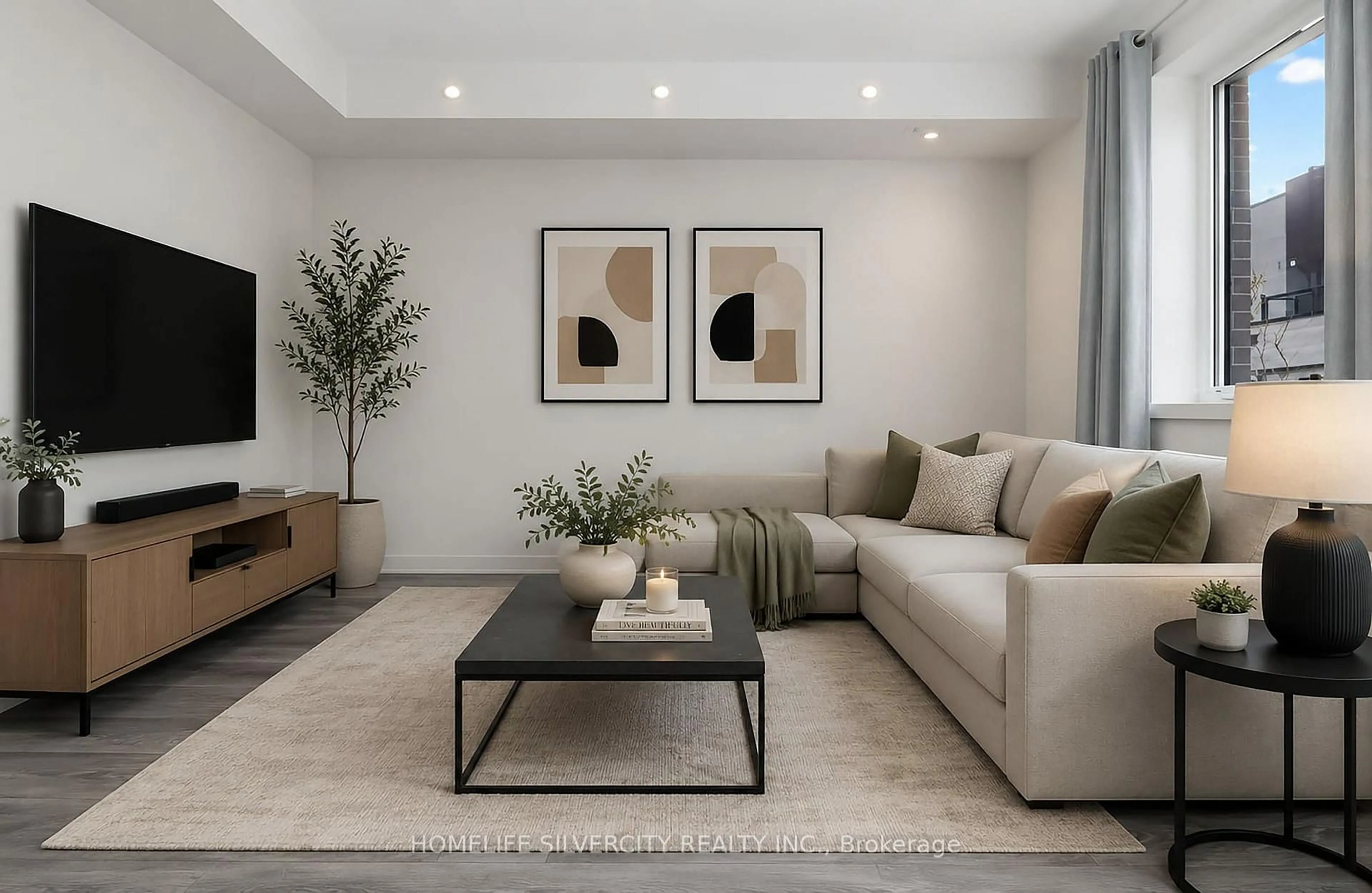 Living room with furniture, unknown for 1131 Cooke Blvd #712, Burlington Ontario L7T 0C3