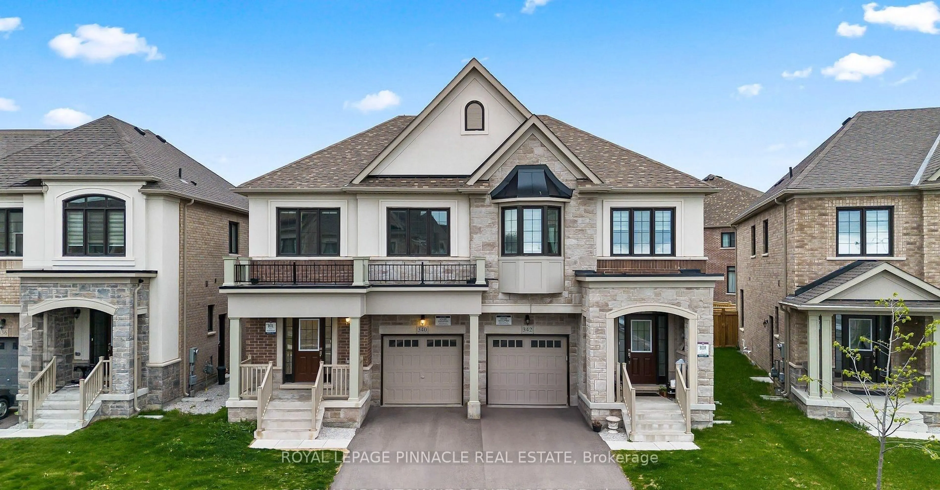 Home with brick exterior material, street for 342 Thimbleweed Crt, Milton Ontario L9E 1T2