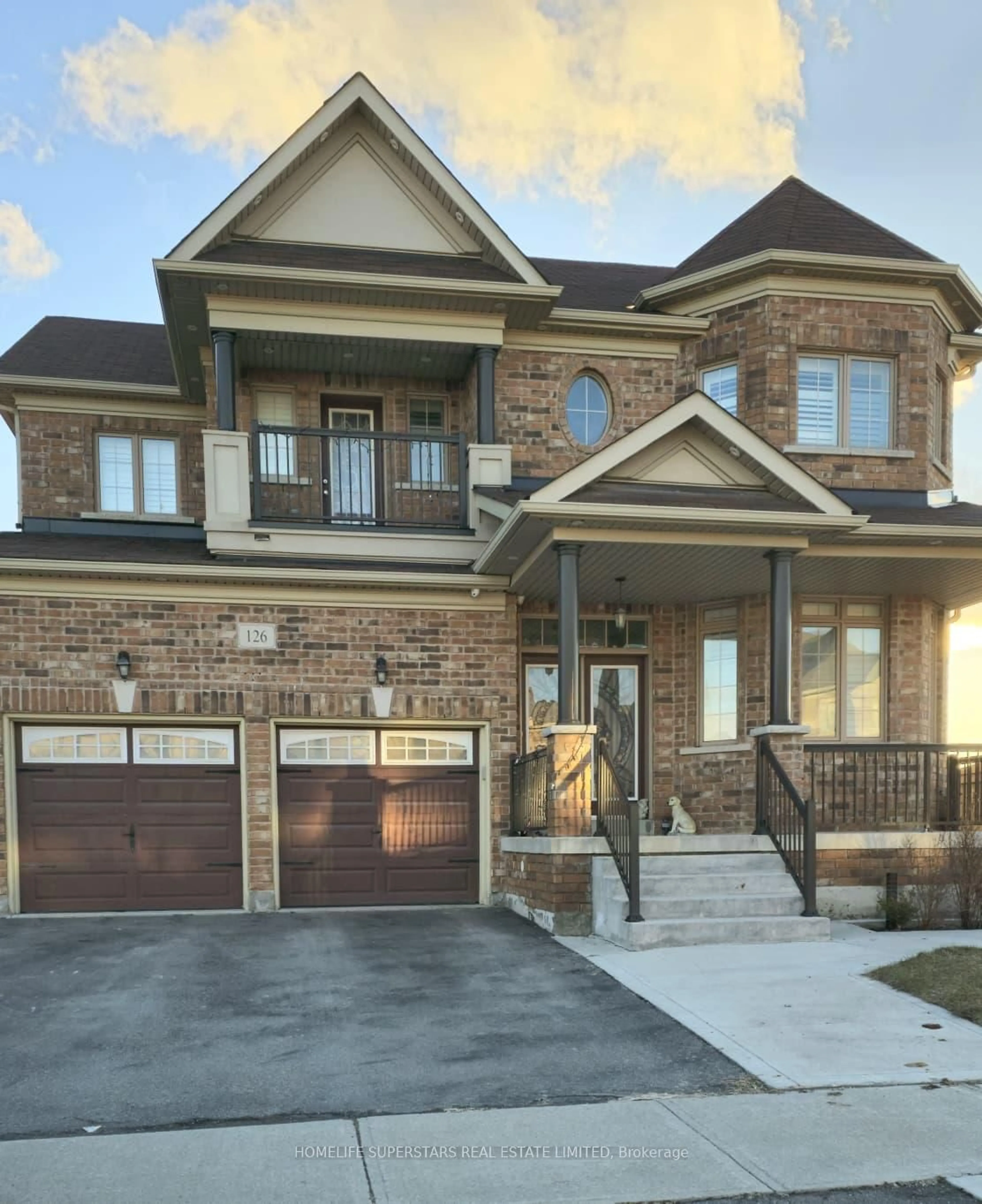 Home with brick exterior material, street for 126 Martin Byrne Dr, Brampton Ontario L6P 4C7