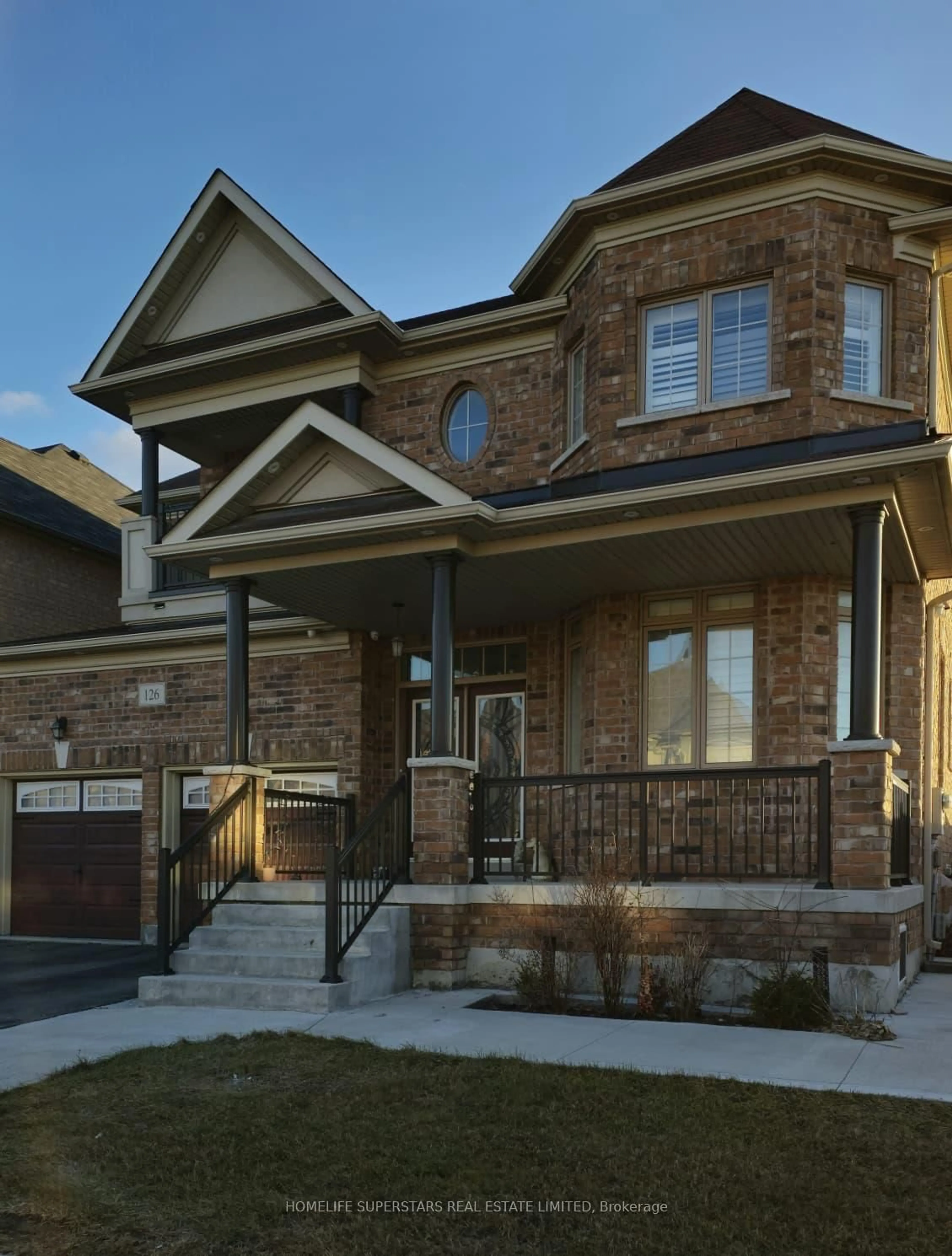 Home with brick exterior material, street for 126 Martin Byrne Dr, Brampton Ontario L6P 4C7
