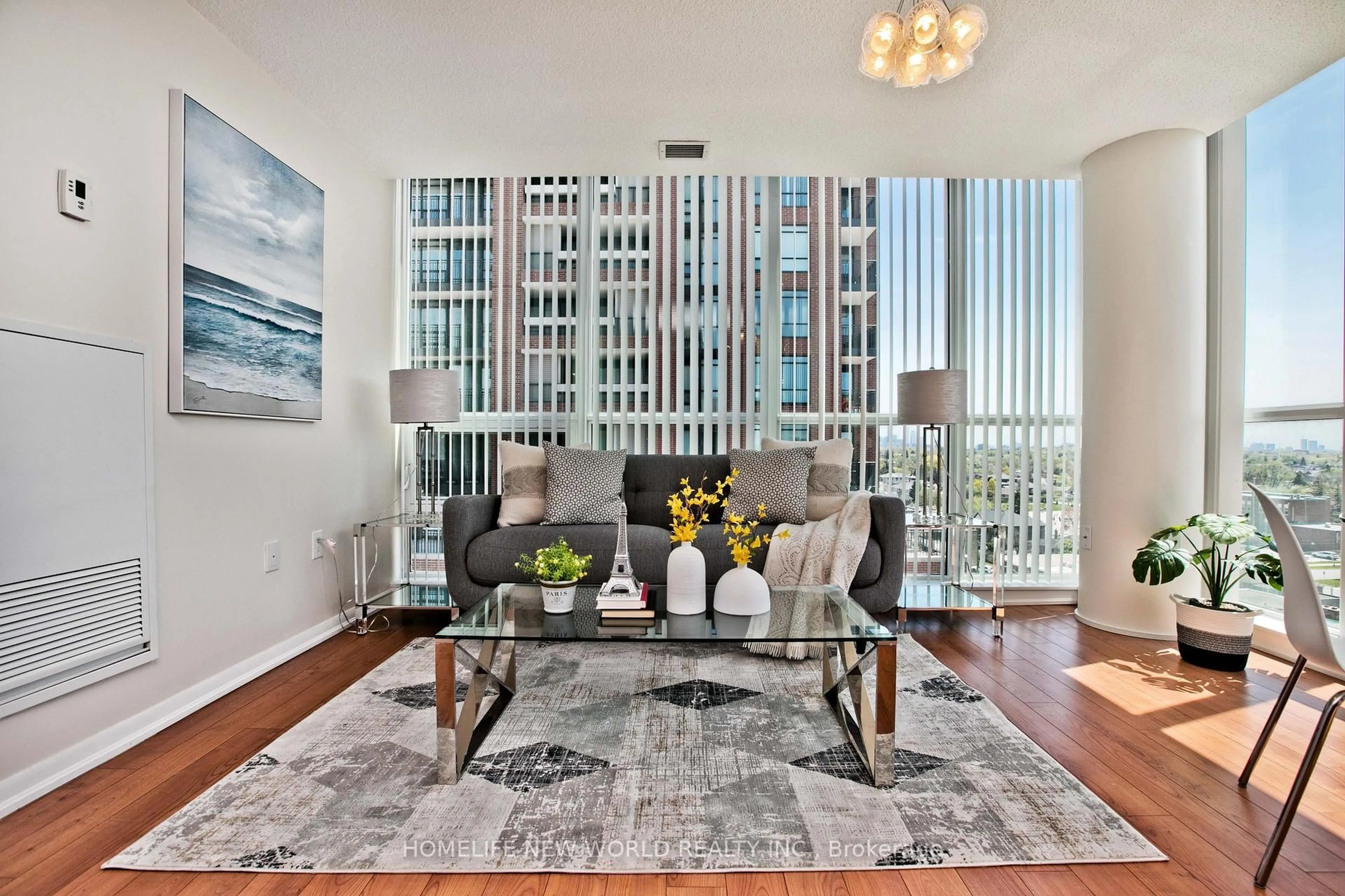 Living room with furniture, unknown for 830 Lawrence Ave #836, Toronto Ontario M6A 1C3