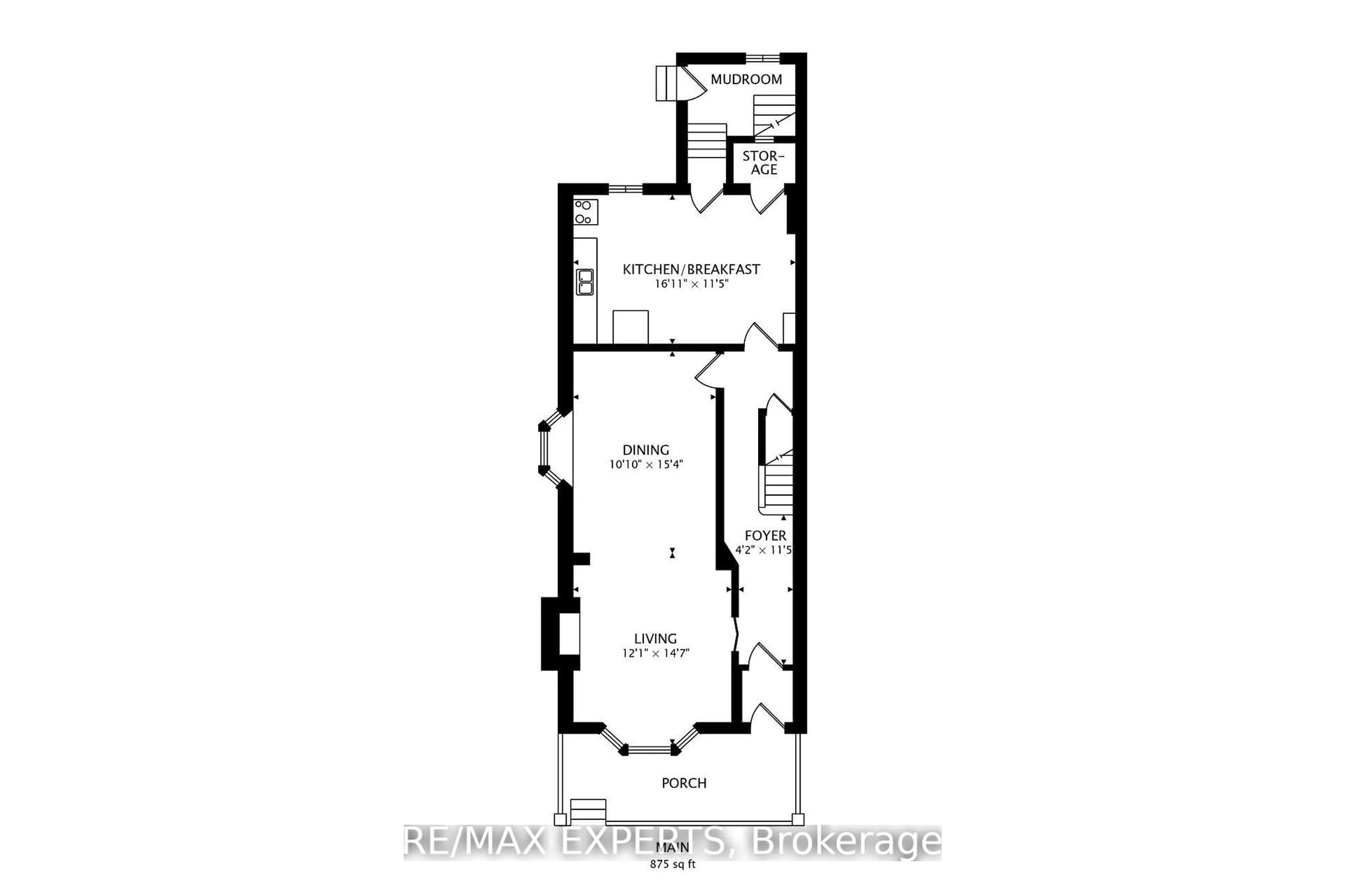Floor plan for 1895 Davenport Rd, Toronto Ontario M6N 1C1