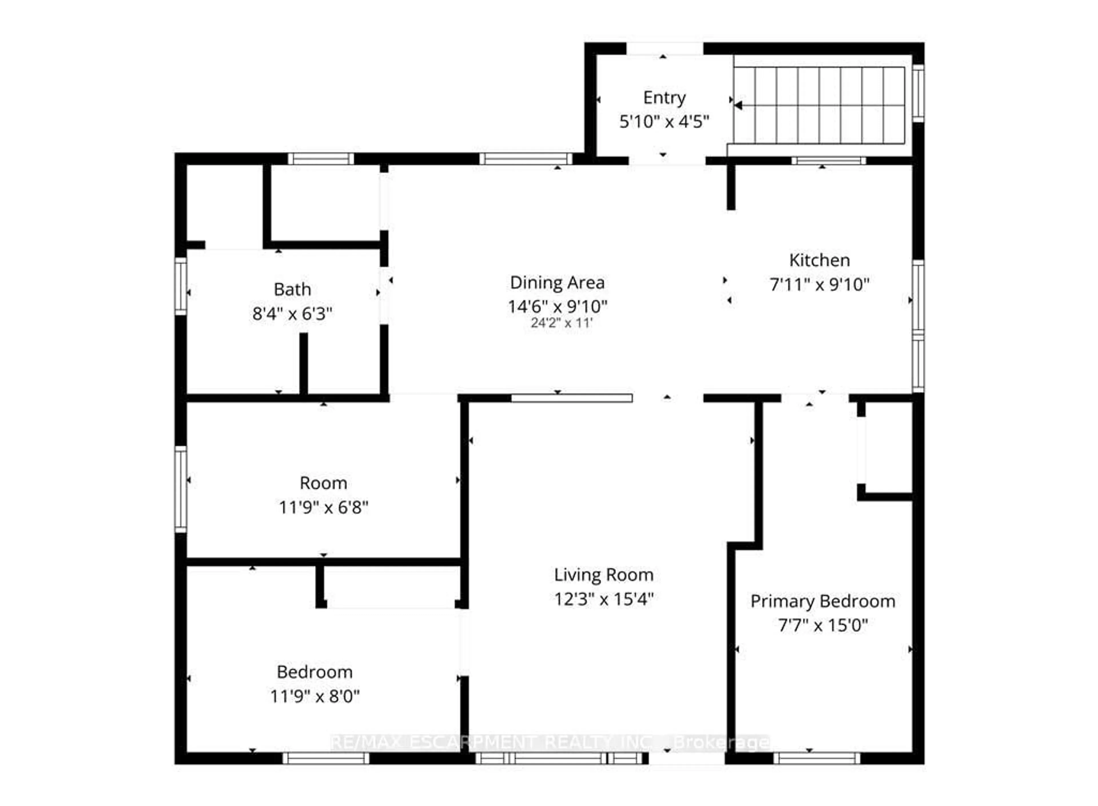 Floor plan for 523 ENFIELD Rd, Burlington Ontario L7T 2X5