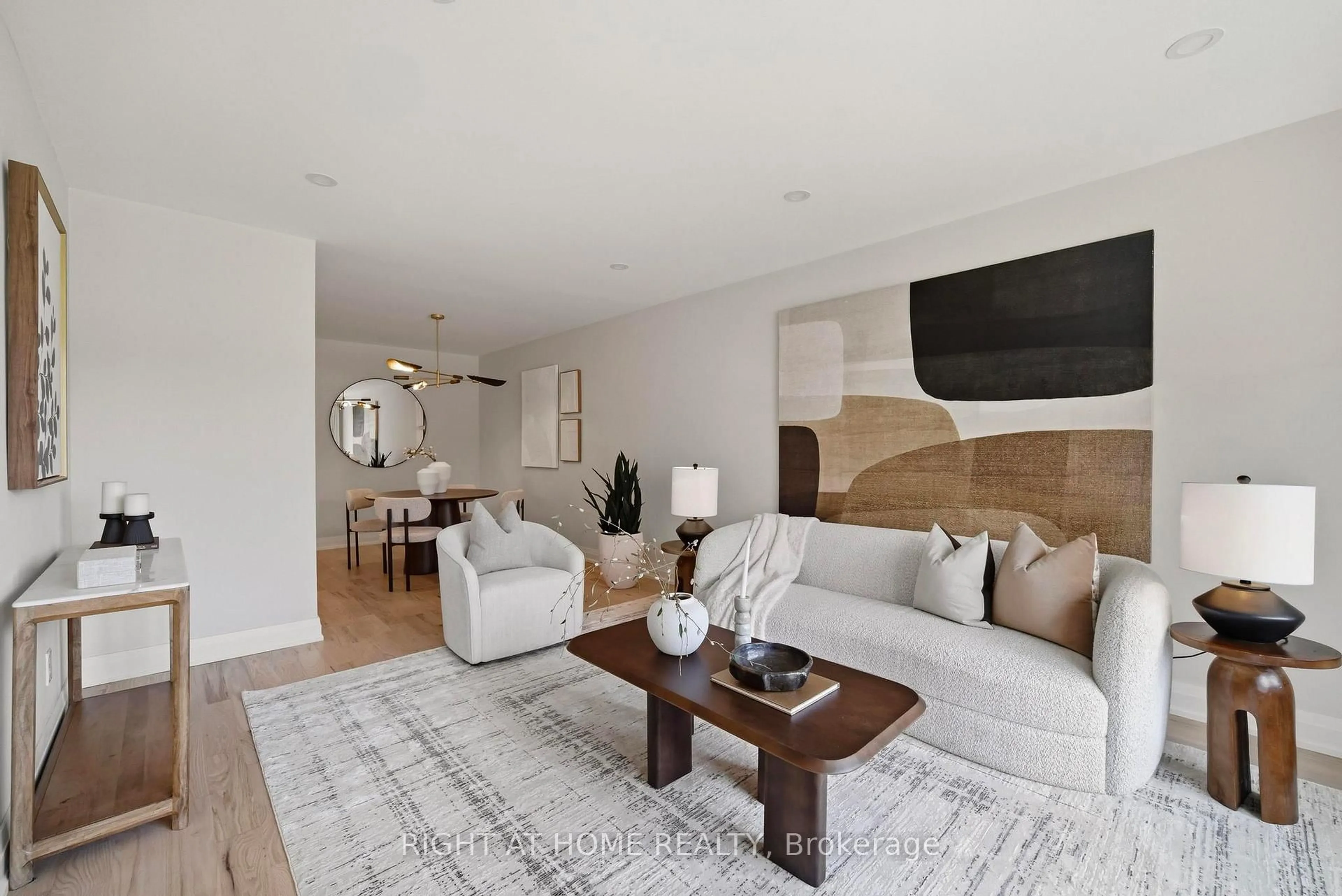 Living room with furniture, unknown for 65 Vanguard Dr, Toronto Ontario M9B 5E8