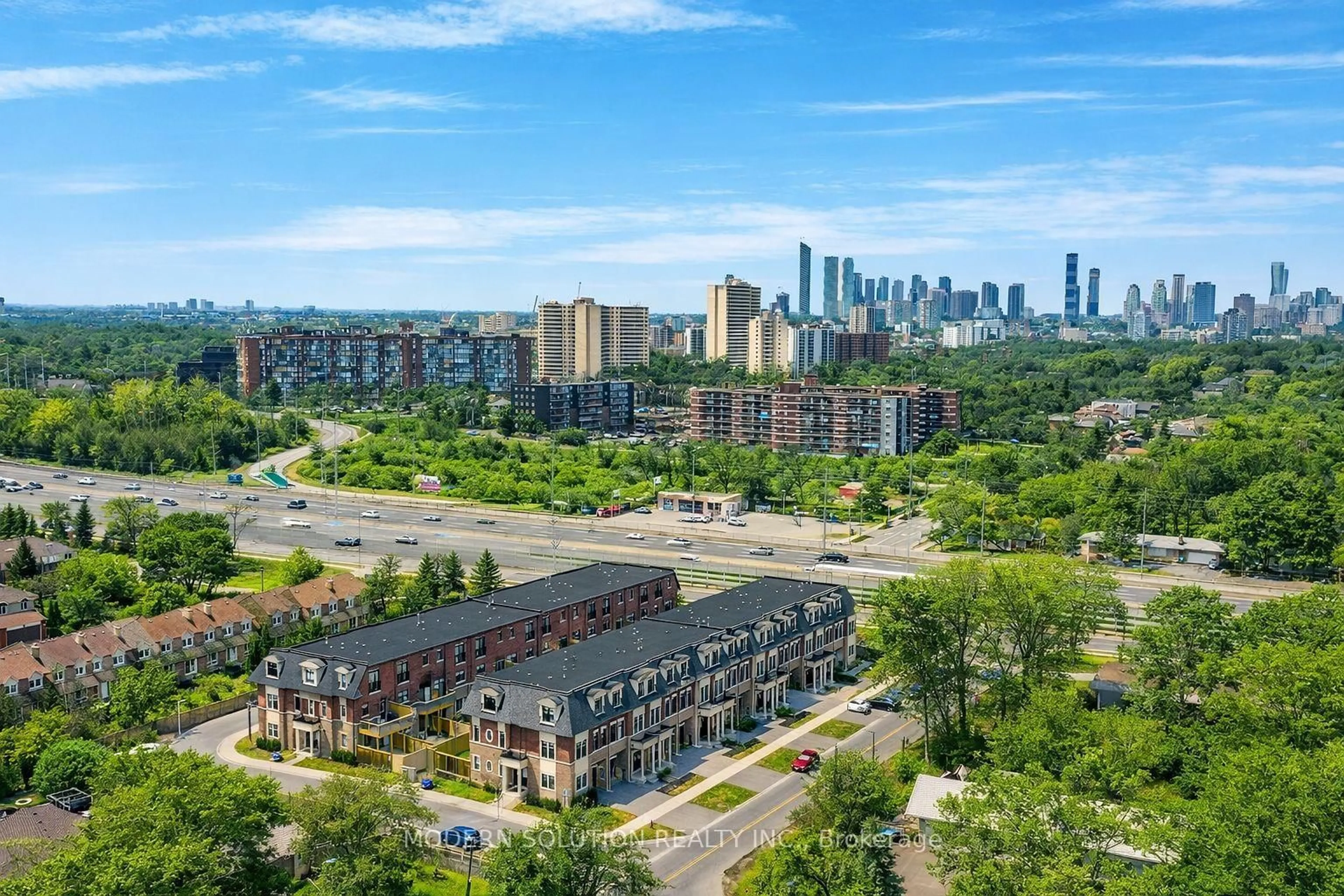 A pic from outside/outdoor area/front of a property/back of a property/a pic from drone, city buildings view from balcony for 1659 Vellore Cres, Mississauga Ontario L5G 0C3