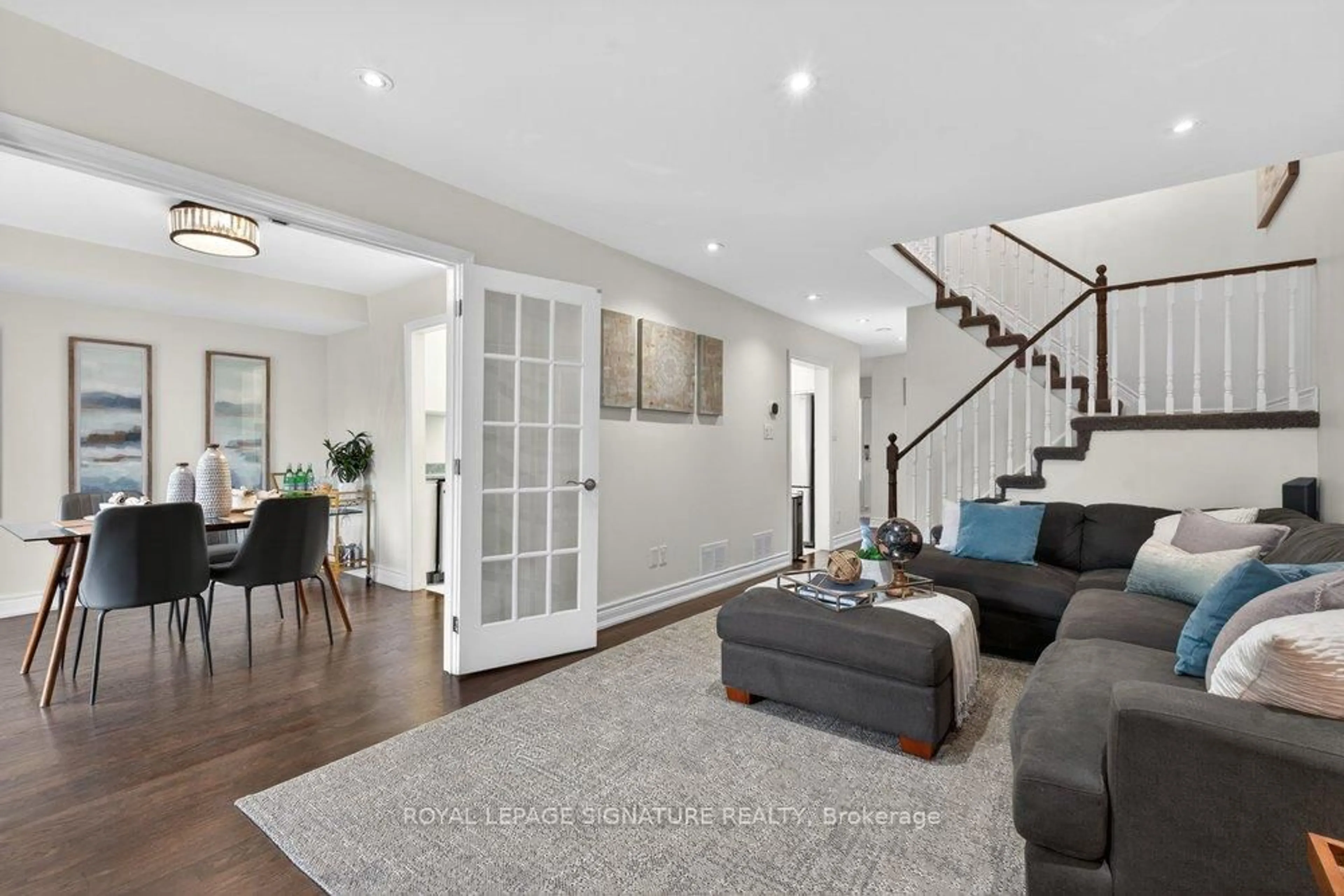 Living room with furniture, unknown for 49 Rosebud Ave, Brampton Ontario L6X 2W4