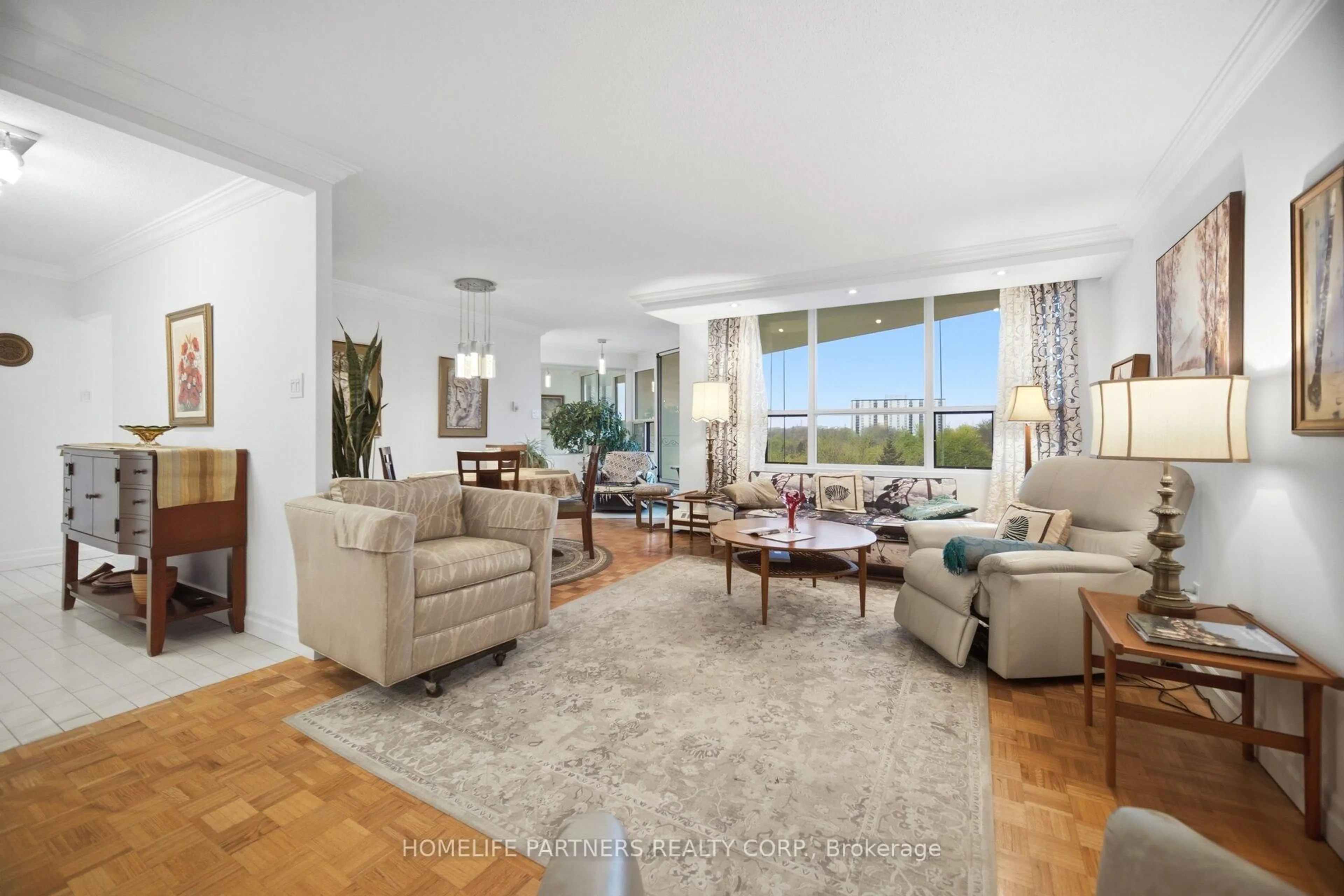 Living room with furniture, unknown for 335 Mill Rd #903, Toronto Ontario M9C 1Y6
