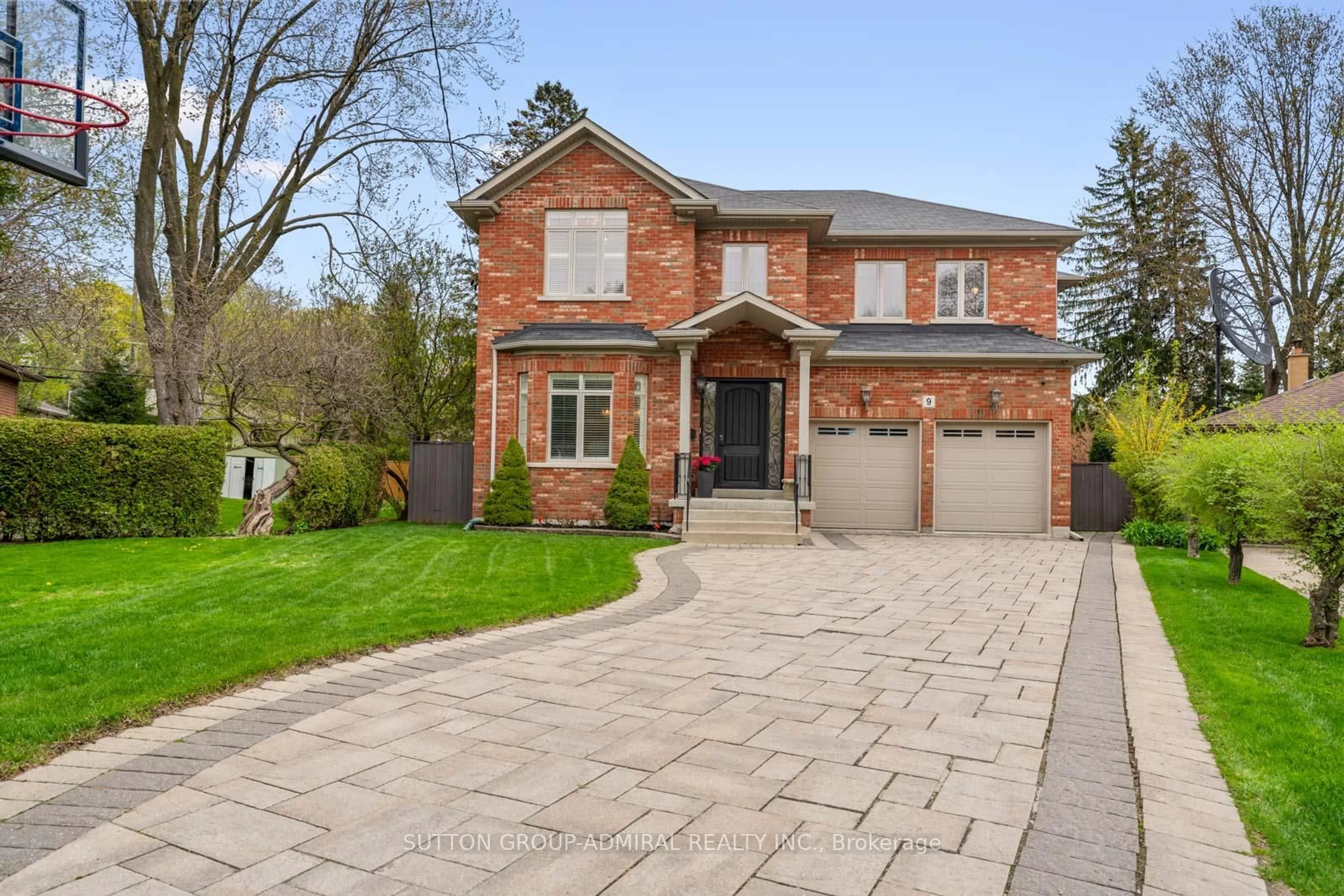 Home with brick exterior material, street for 9 Cheshire Dr, Toronto Ontario M9B 2N7